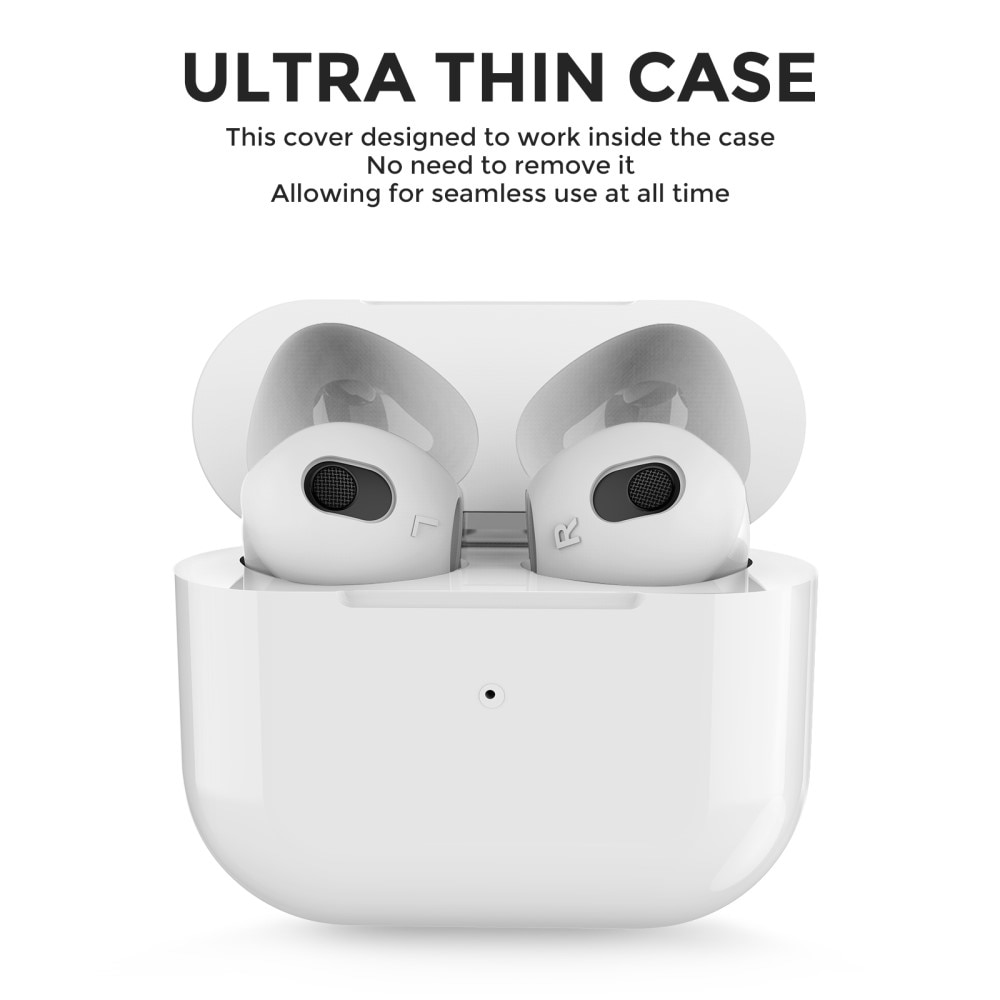 Earpads Silicone AirPods 3, (3 pièces) blanc