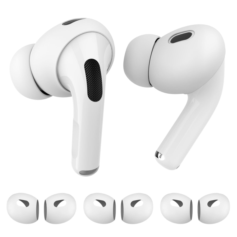 Earpads Silicone AirPods Pro 2, (3 pièces) blanc