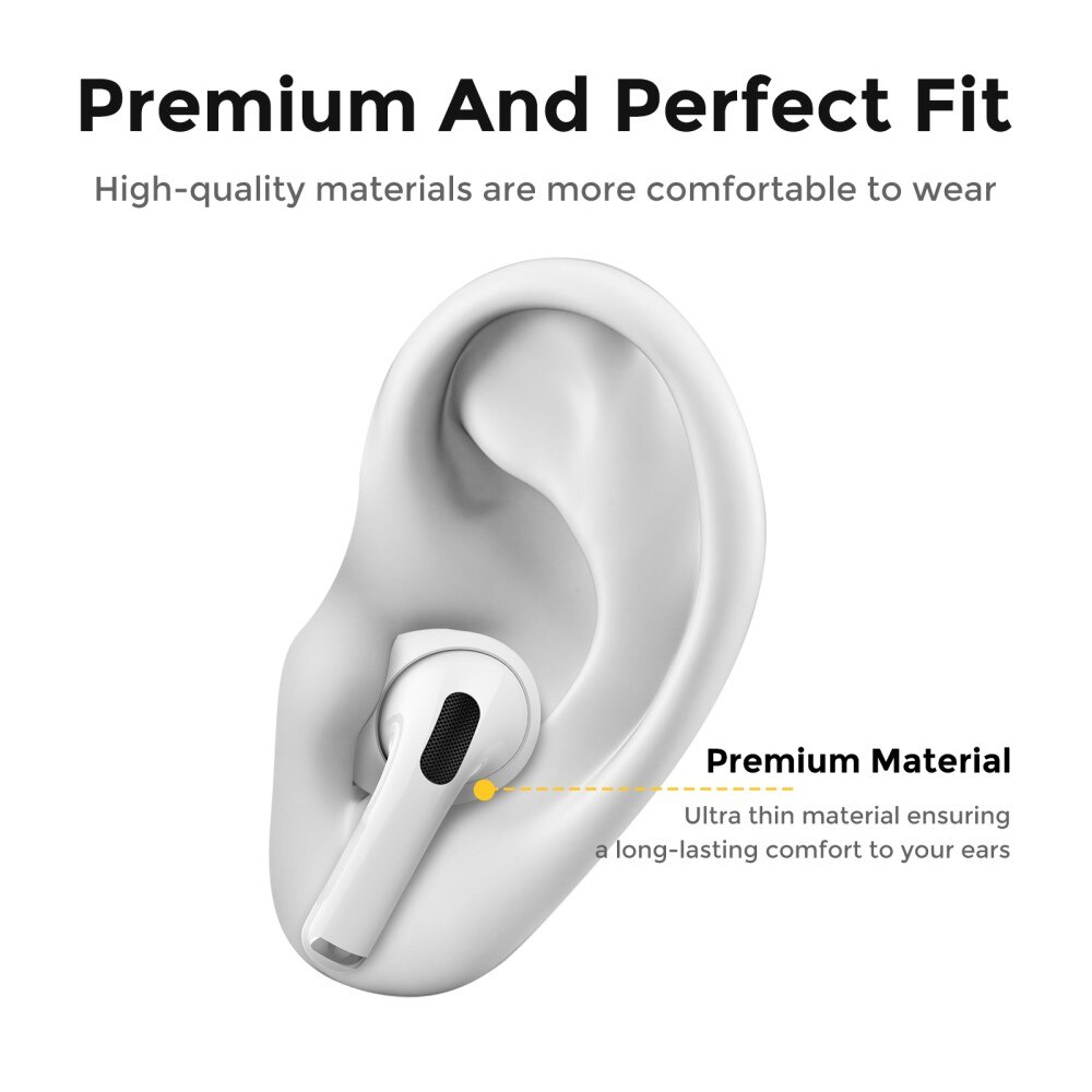 Earpads Silicone AirPods Pro 2, (3 pièces) blanc