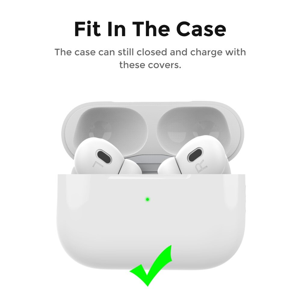 Earpads Silicone AirPods Pro 2, (3 pièces) blanc