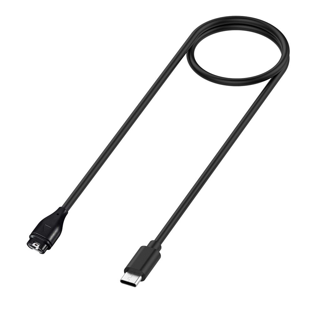 Câble de chargement USB-C 1m pour Garmin Tactix 8 51mm, Noir
