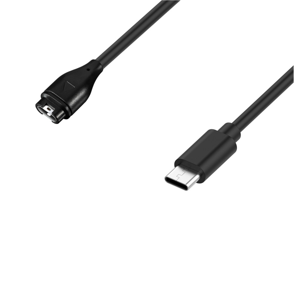 Câble de chargement USB-C 1m pour Garmin Tactix 8 51mm, Noir