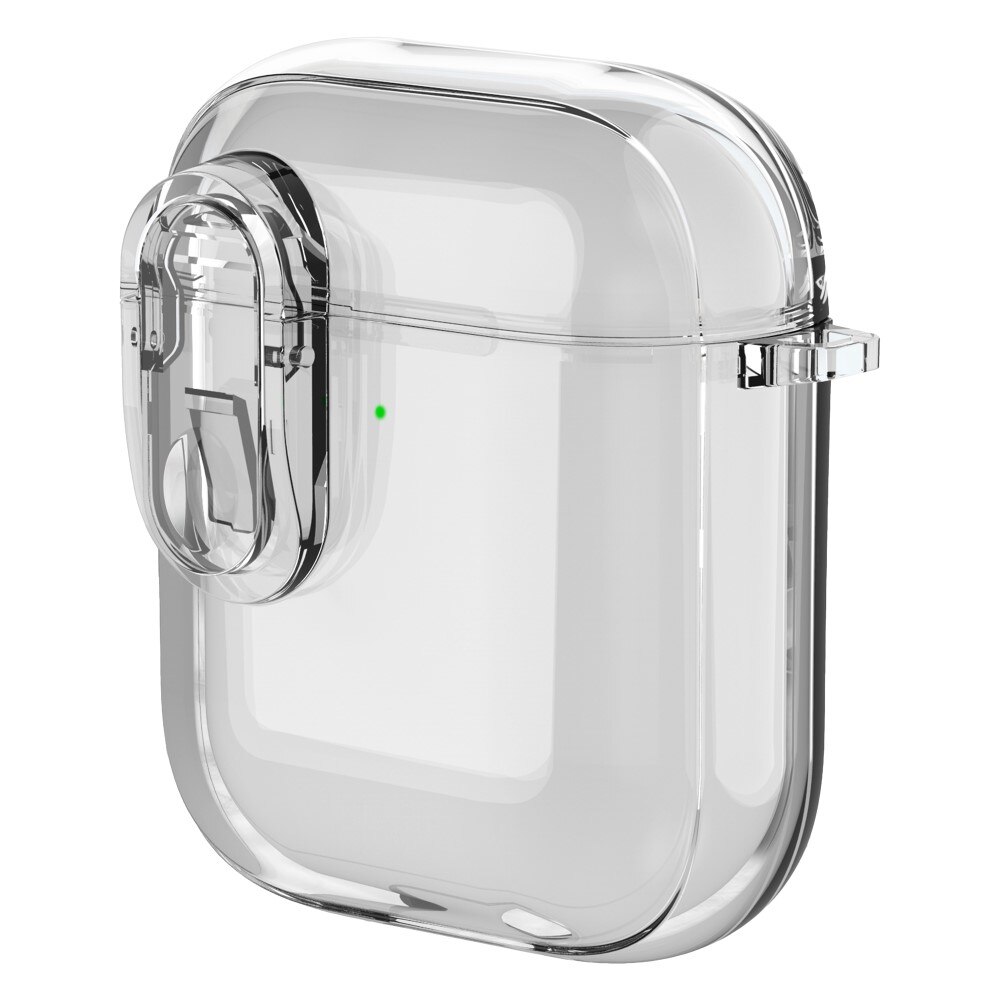 Coque avec mousqueton et verrou Apple AirPods, transparent