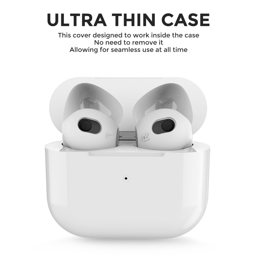 Earpads Silicone Apple AirPods 3, blanc
