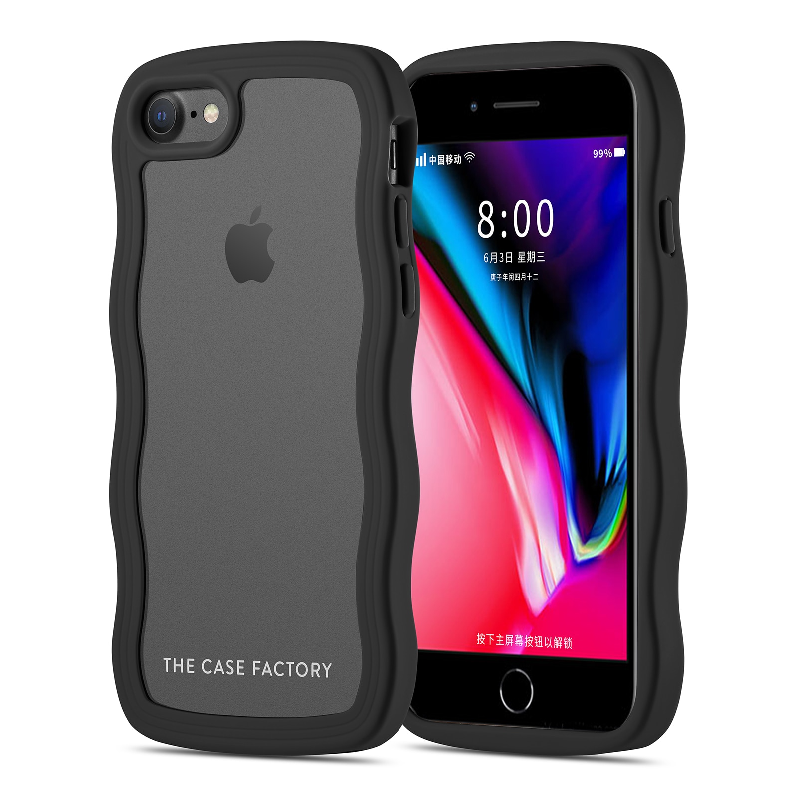 The Wave Case iPhone SE 2022, Noir