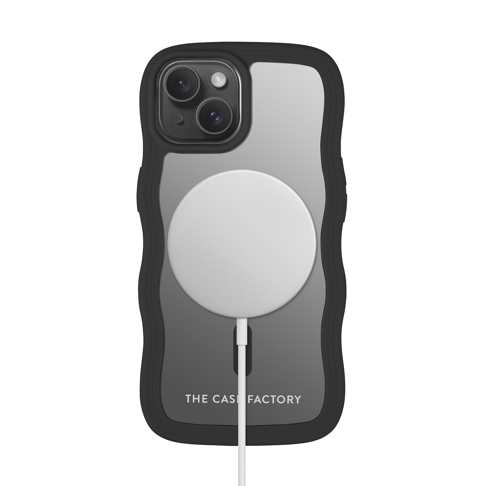 The Wave Mag Case iPhone 15, Noir