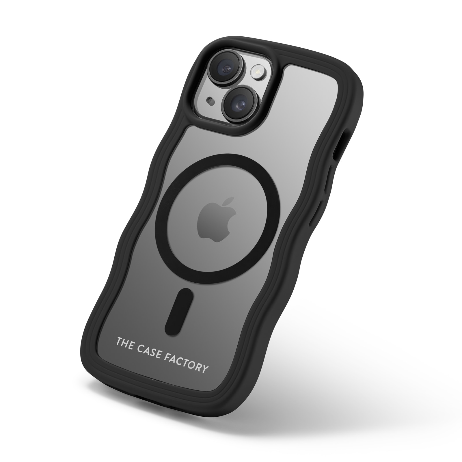 The Wave Mag Case iPhone 15, Noir