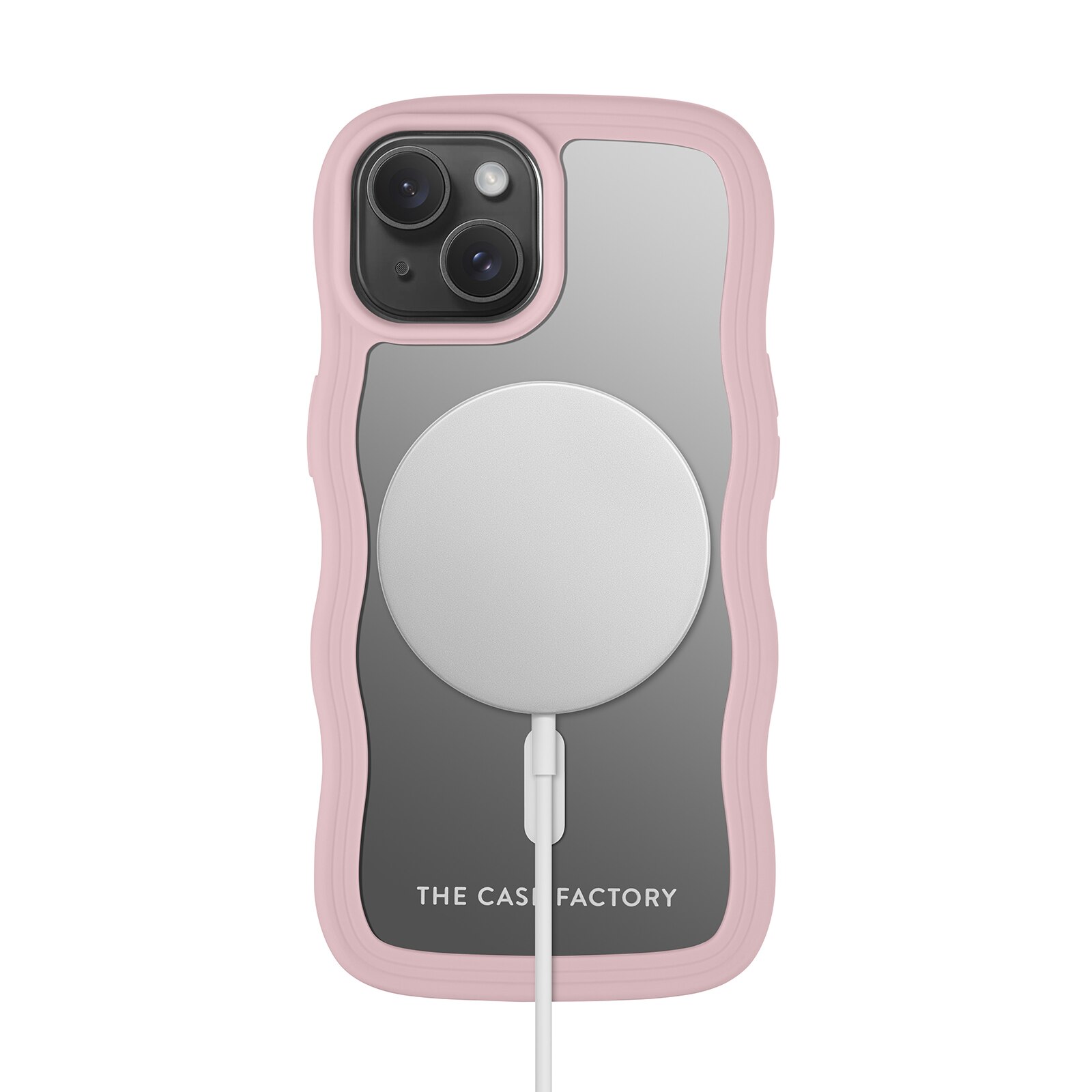 The Wave Mag Case iPhone 15, Rose