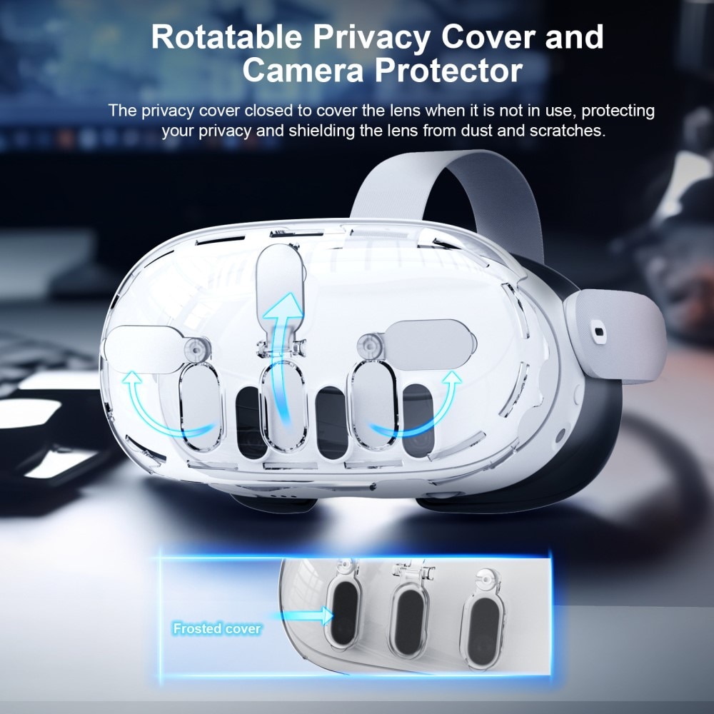 Coque Meta Quest 3 VR, transparent