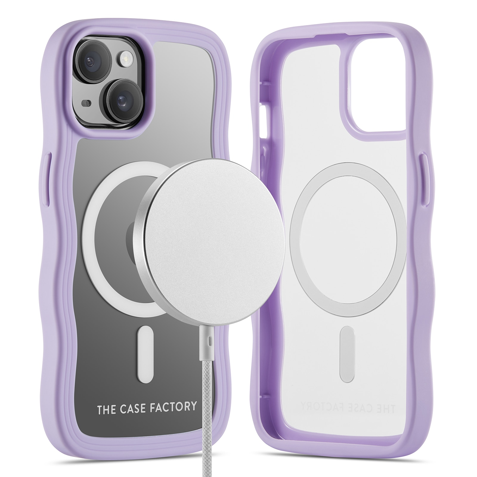 The Wave Mag Case iPhone 15, Violet