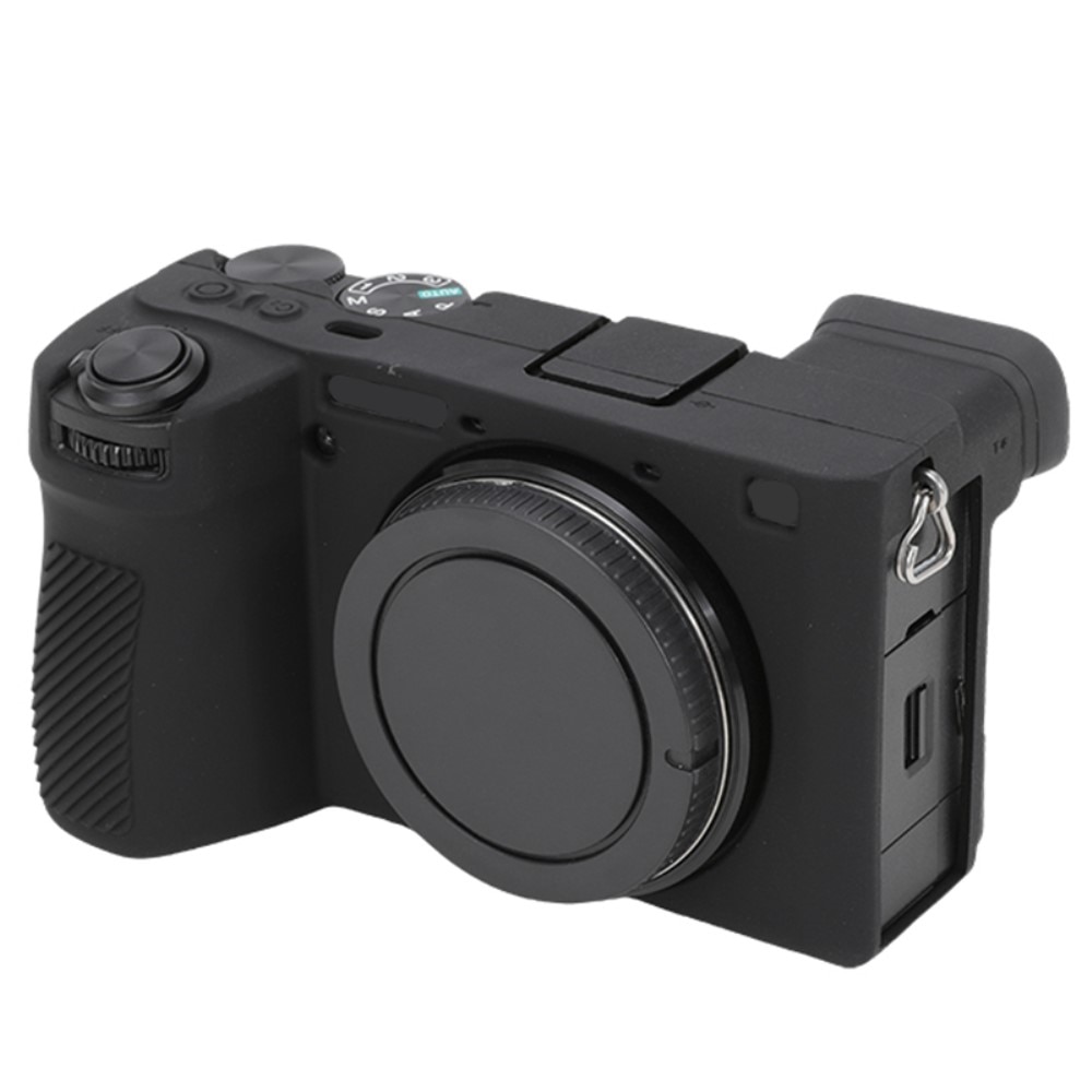 Coque en silicone Sony A6700, noir