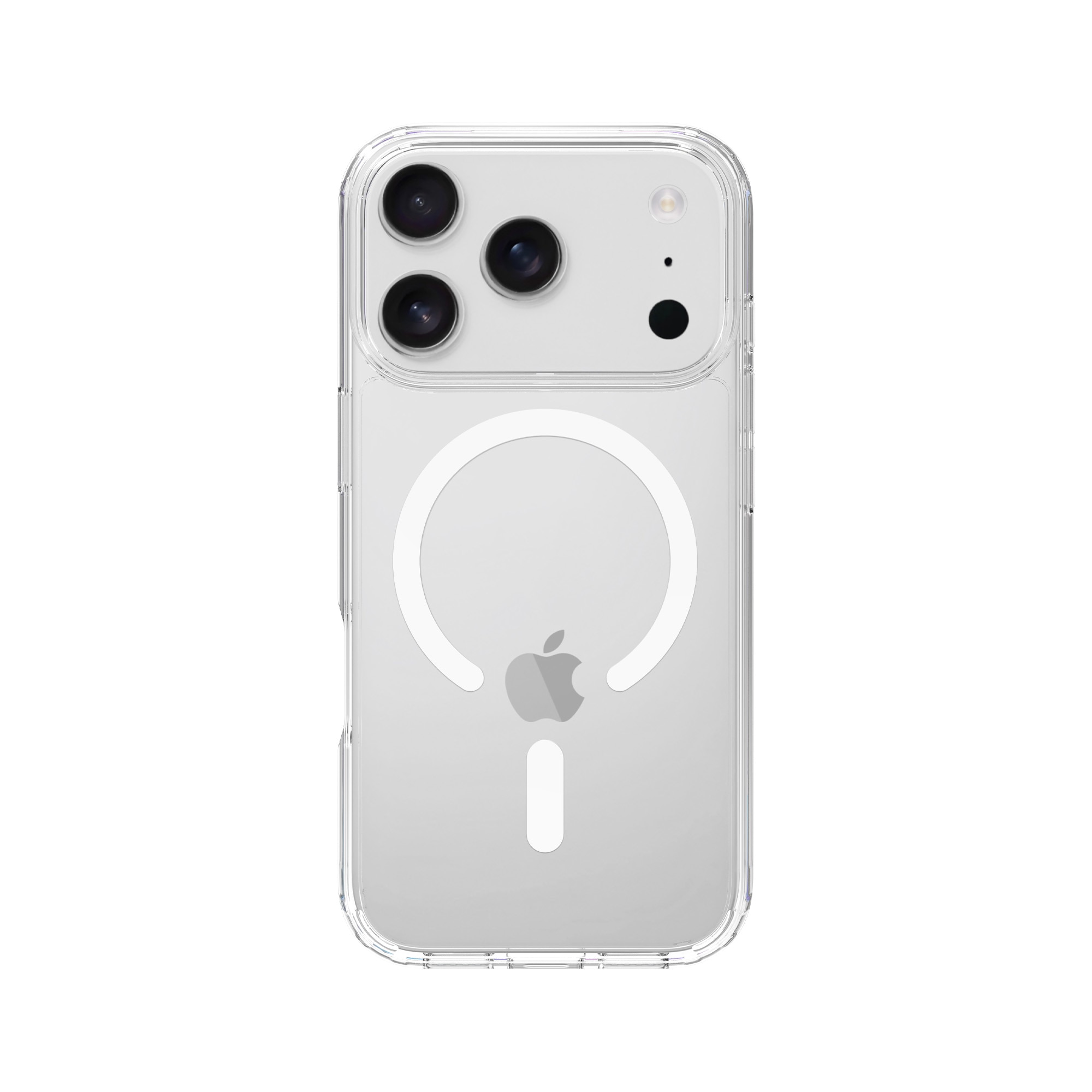 Coque hybride MagSafe iPhone 17 Pro, Transparent