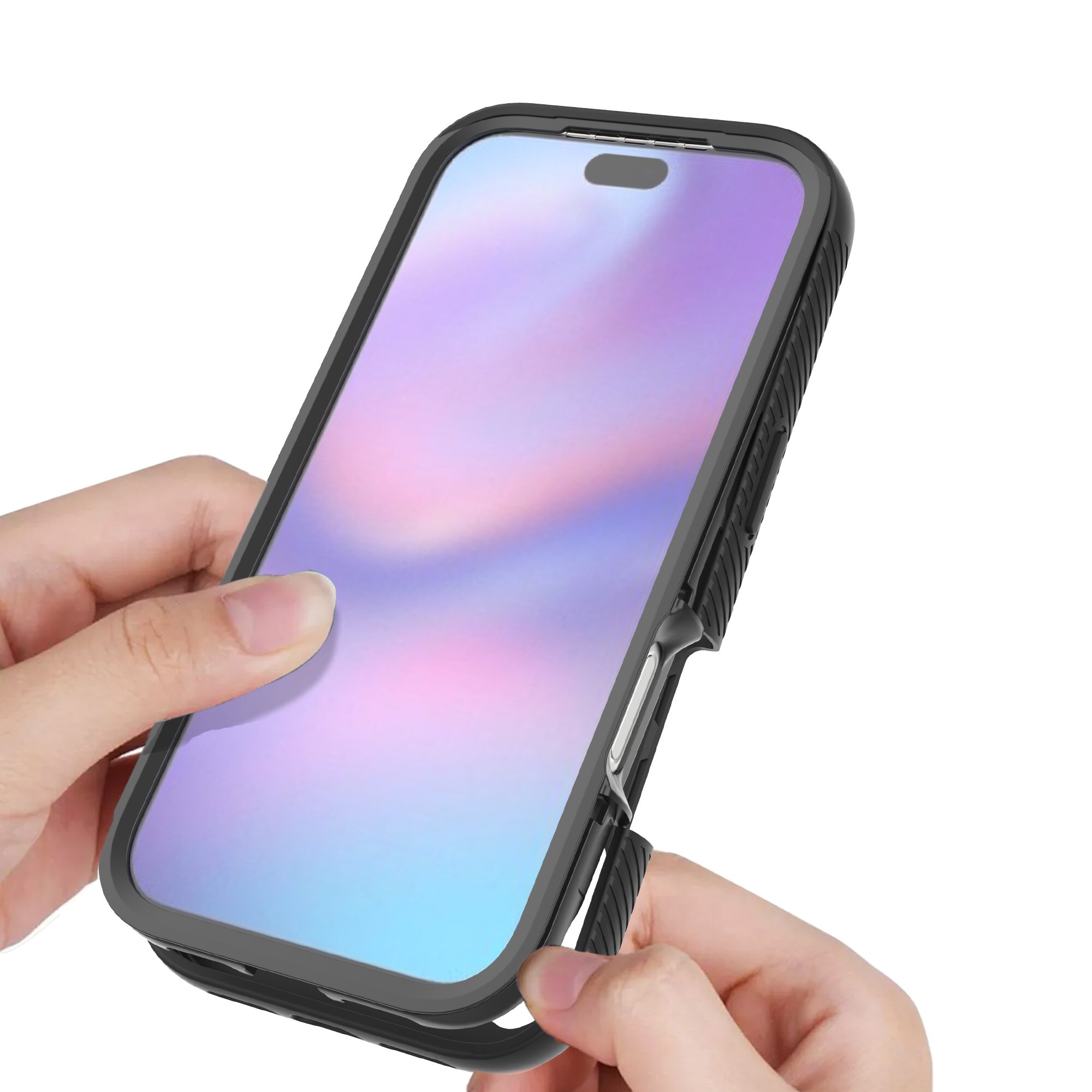 Coque Full Protection iPhone 17 Pro, Noir  / transparent