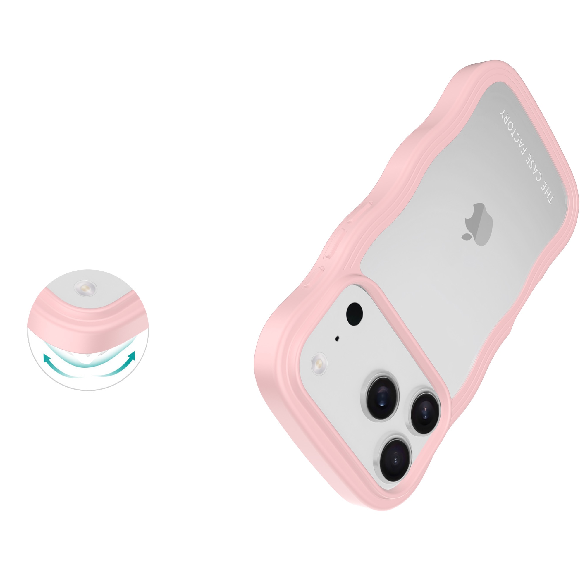 The Wave Case iPhone 17 Pro, Rose