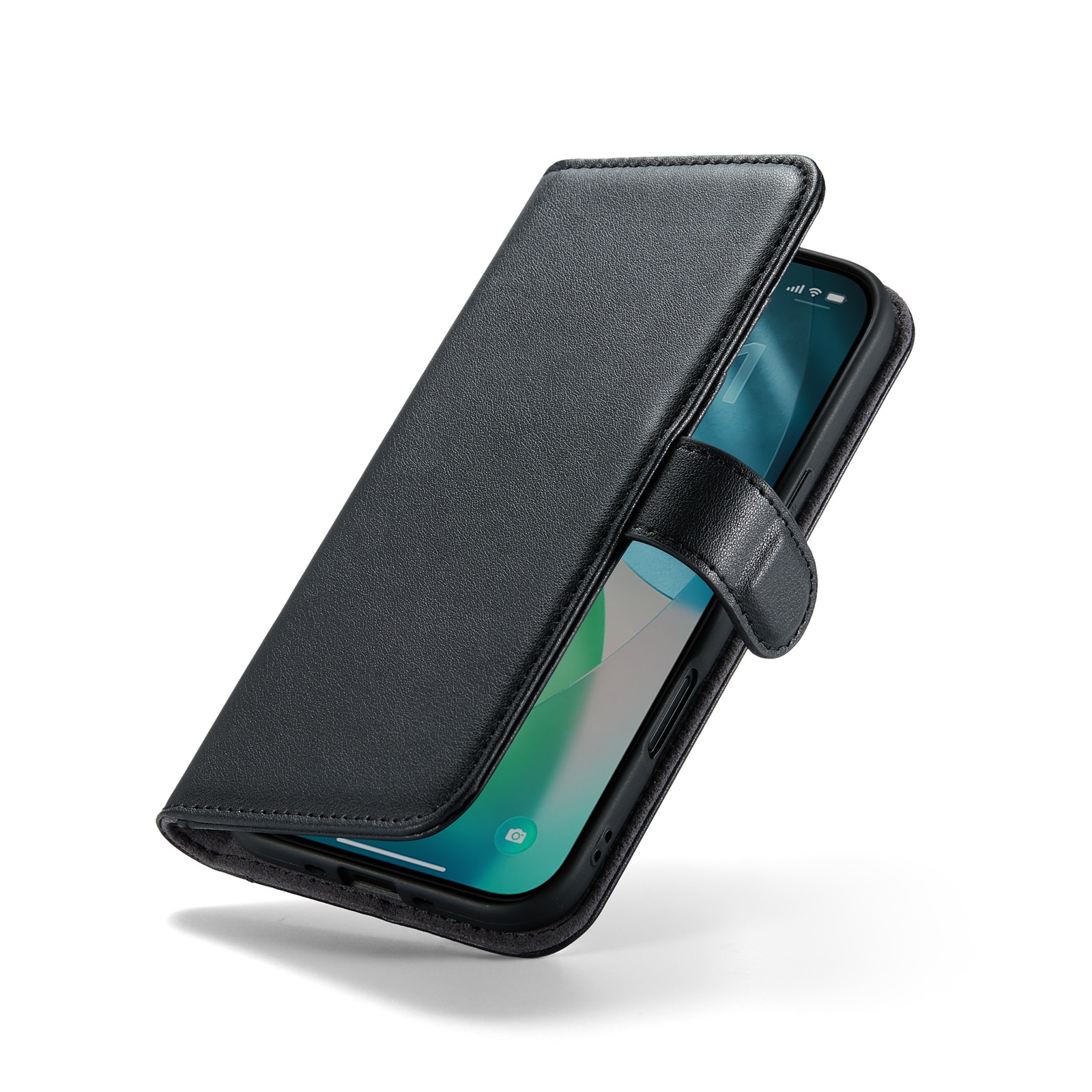Étui en cuir veritable iPhone Air, Noir