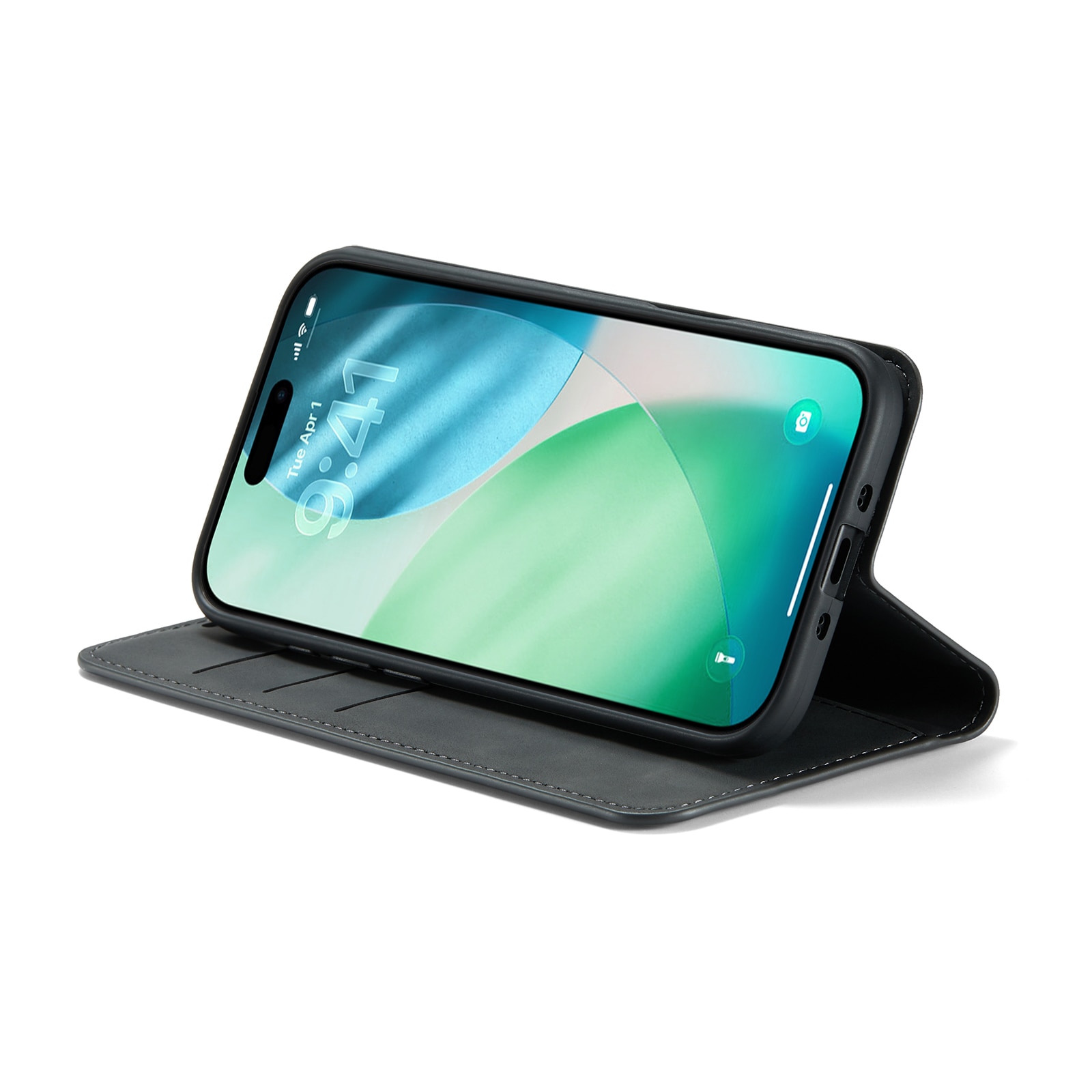 Coque portefeuille mince iPhone Air, Noir