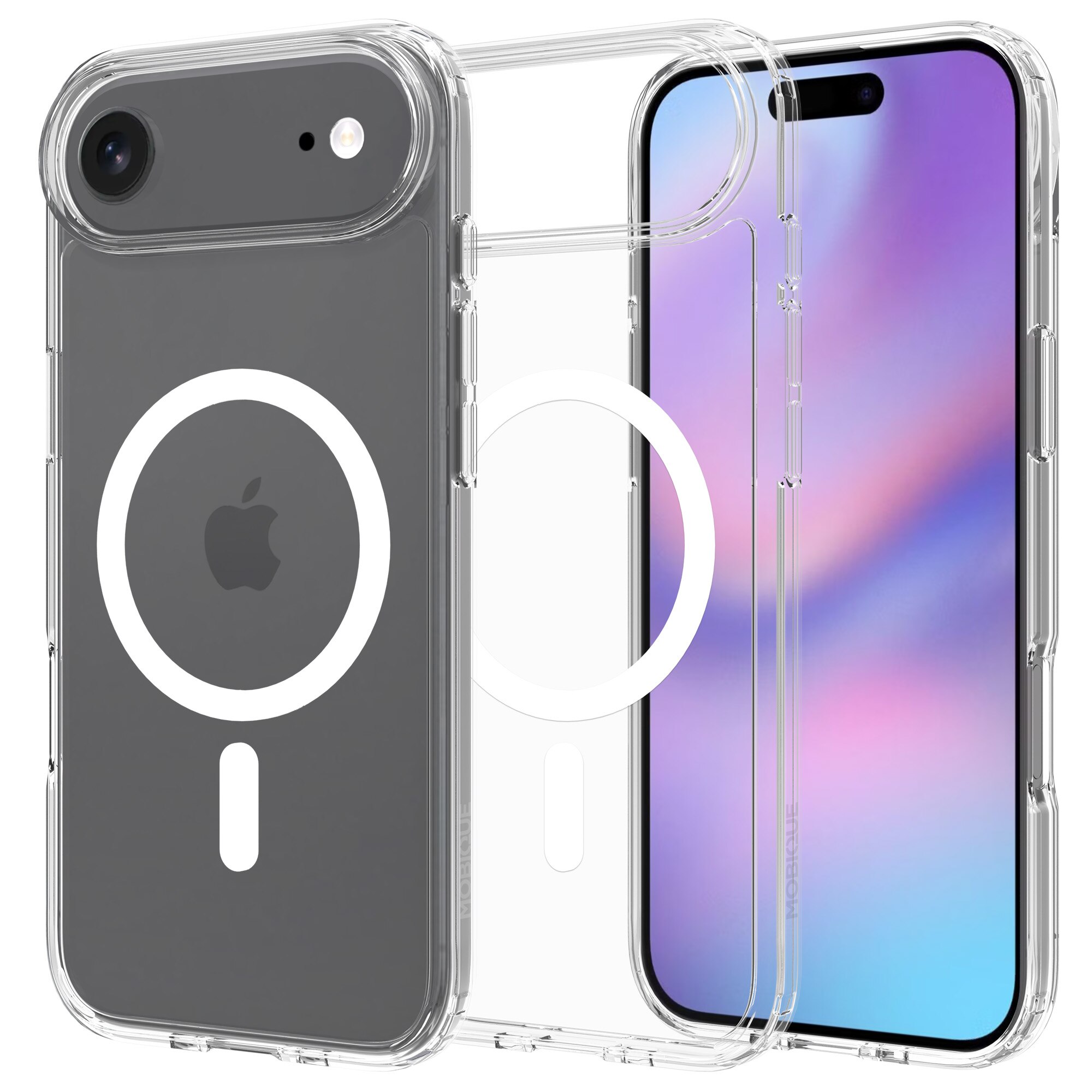 Coque hybride MagSafe iPhone 17 Air, Transparent