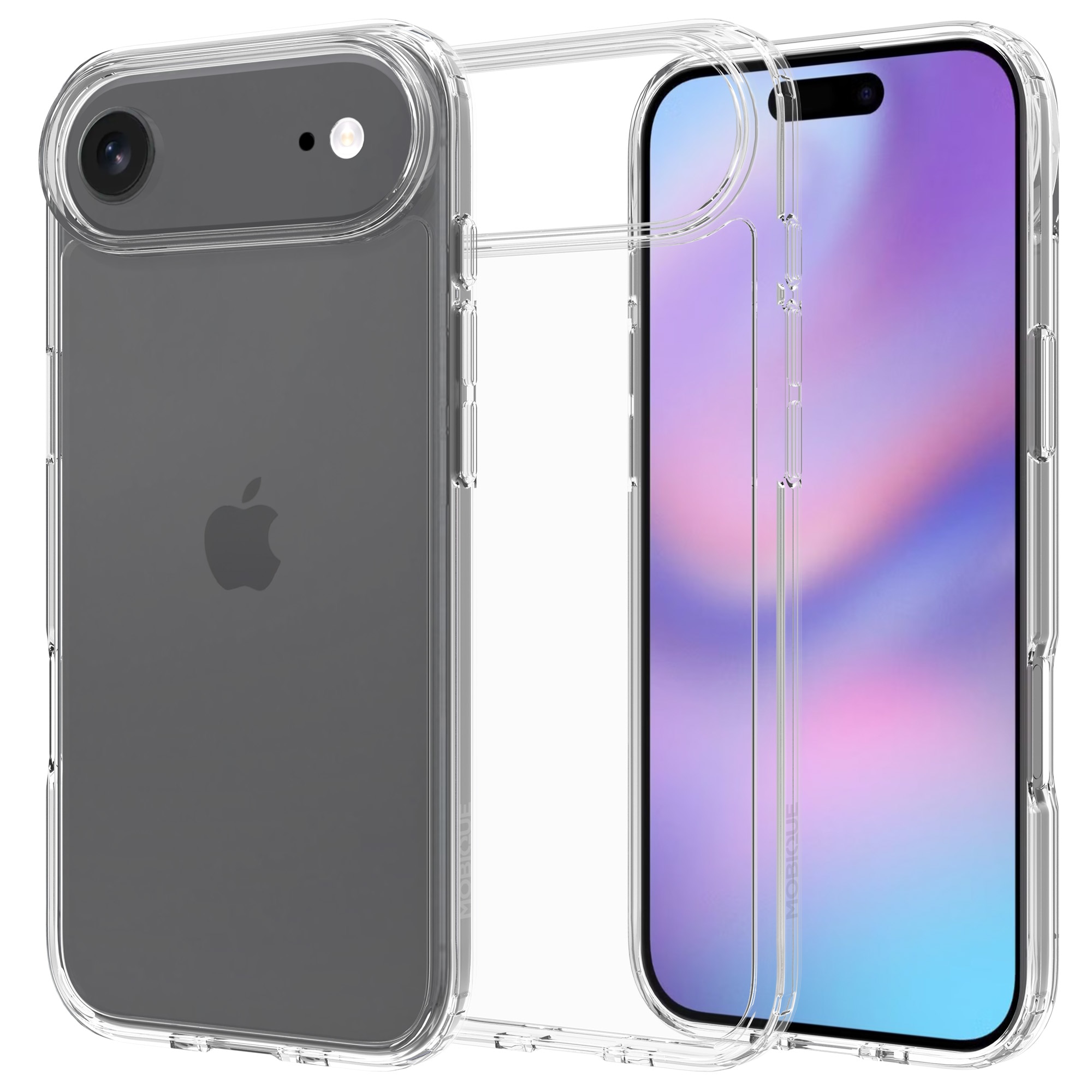 Coque hybride pour iPhone 17 Air, Transparent