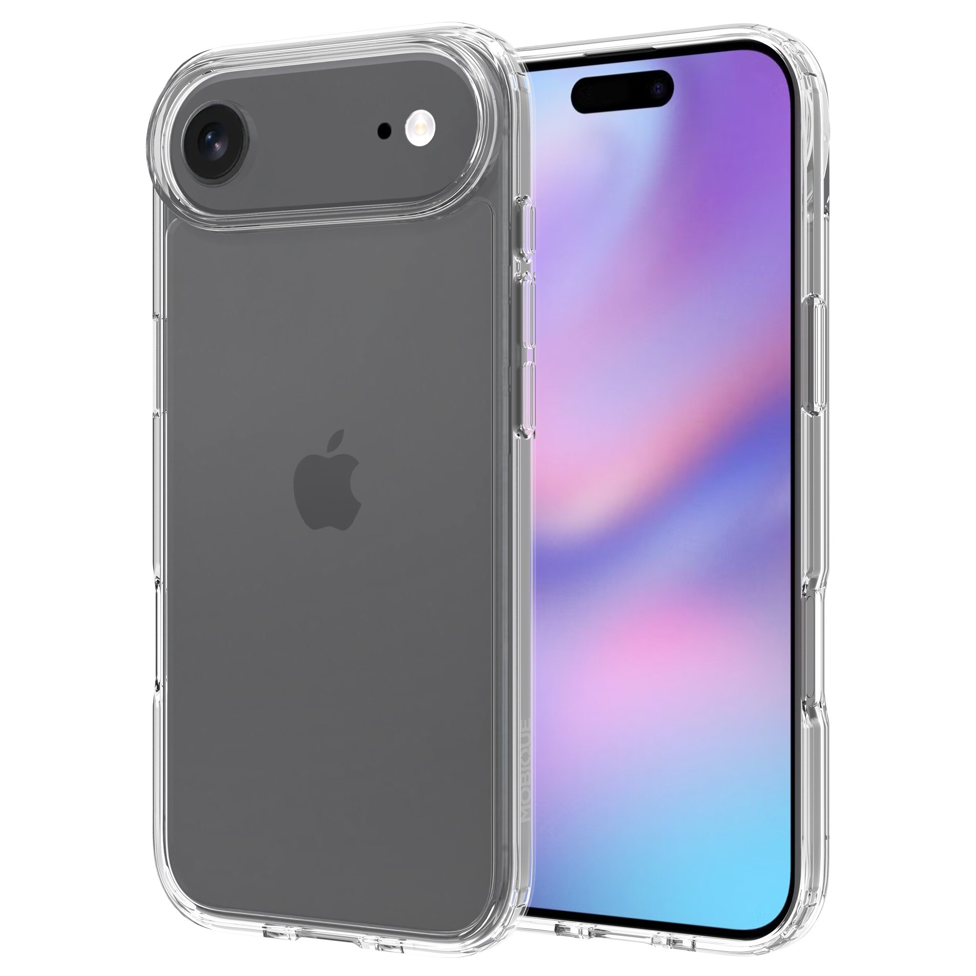 Coque hybride pour iPhone 17 Air, Transparent