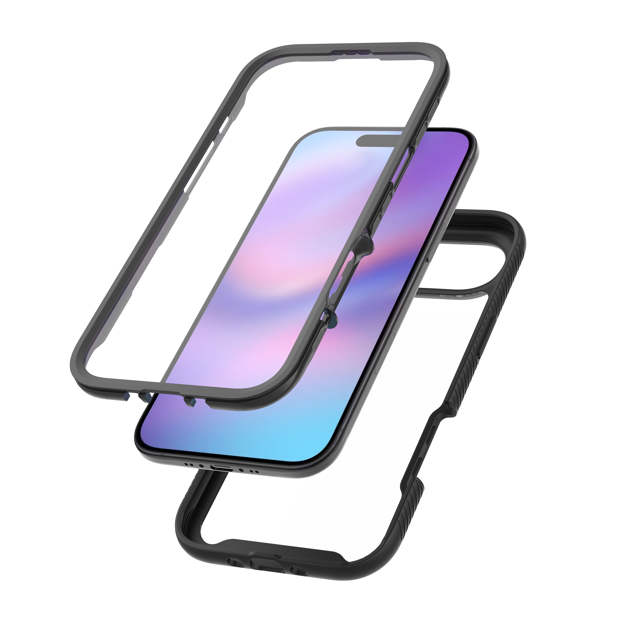 Coque Full Protection iPhone 17 Air, Noir  / transparent
