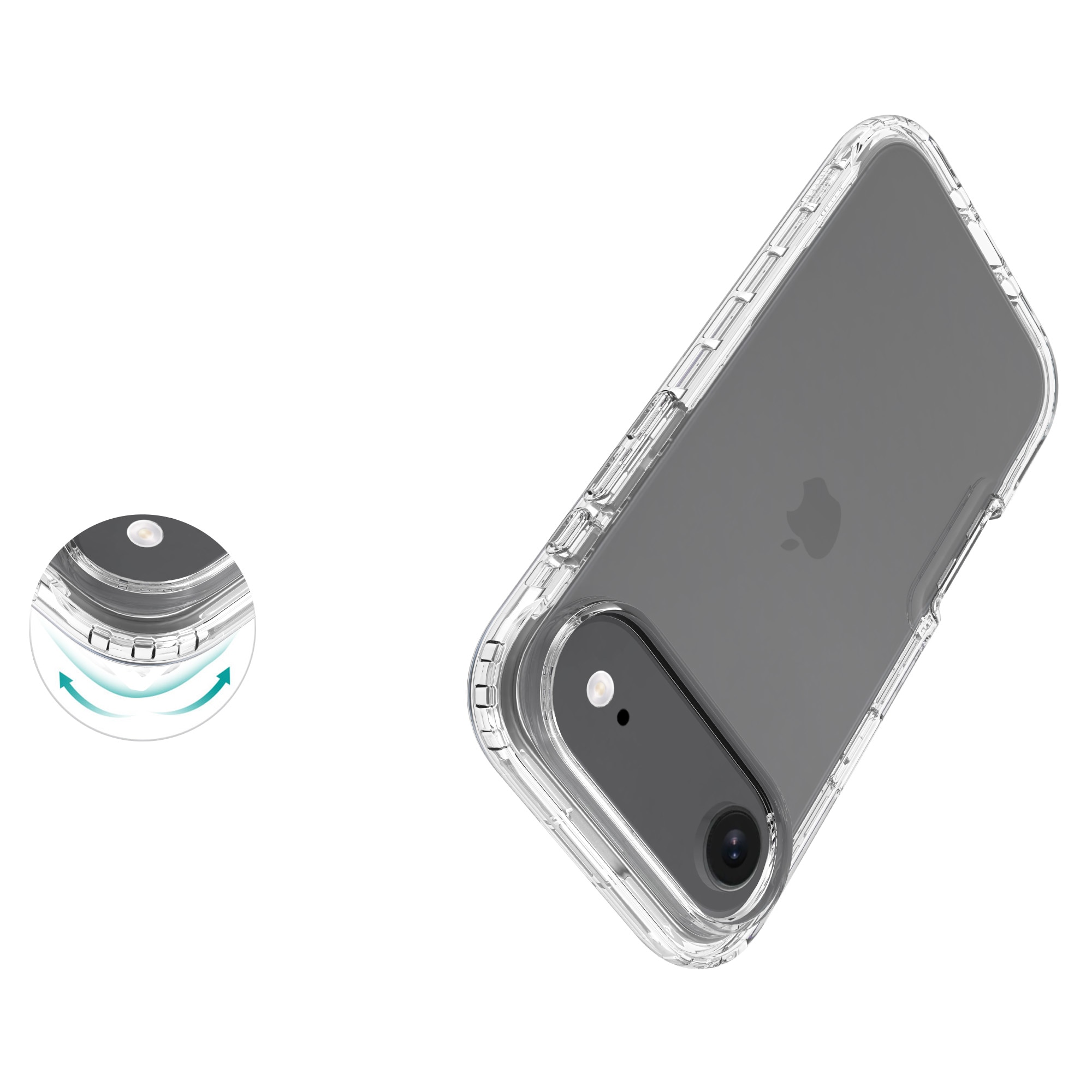Coque de couverture complète iPhone 17 Air, Transparent
