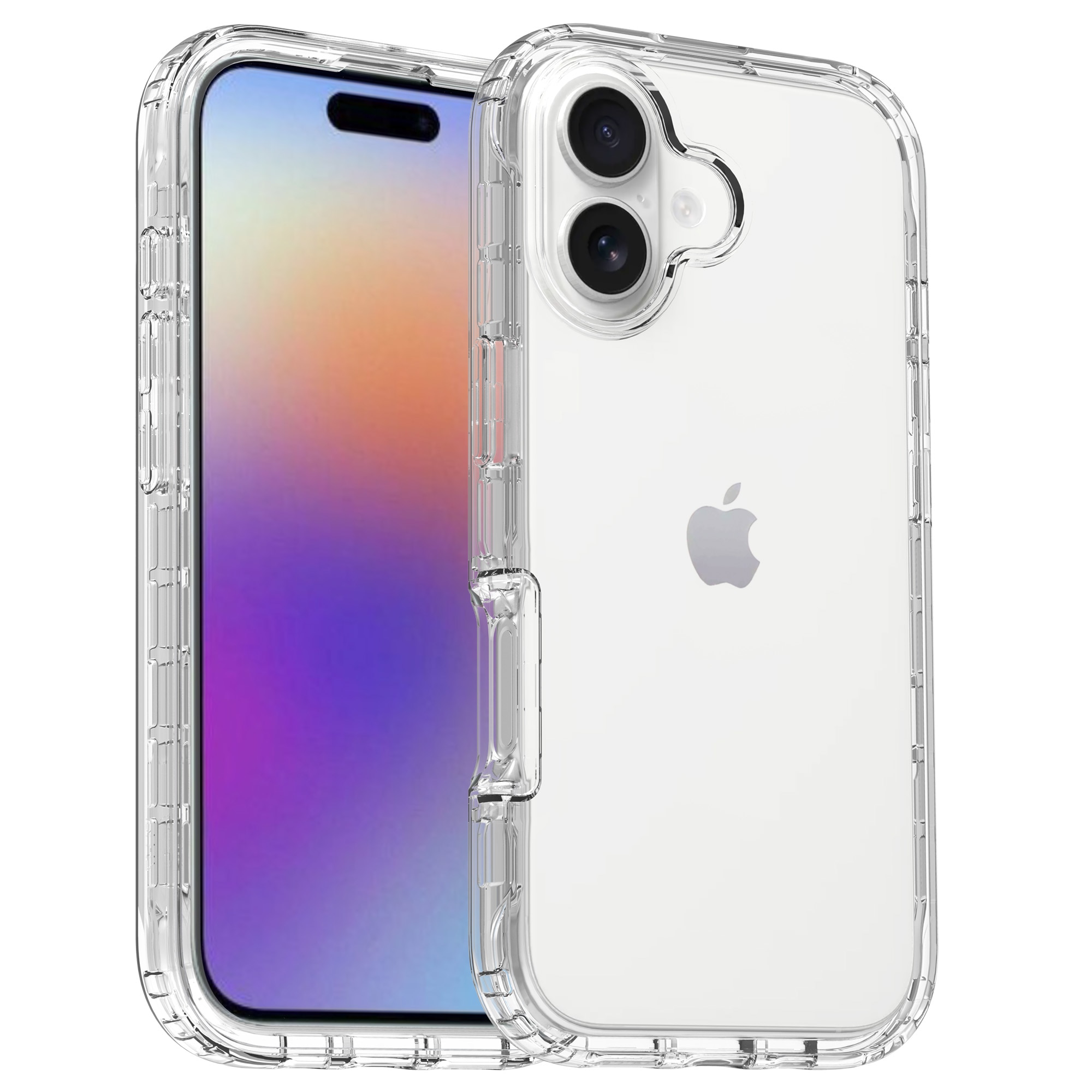 Coque de couverture complète iPhone 17, Transparent
