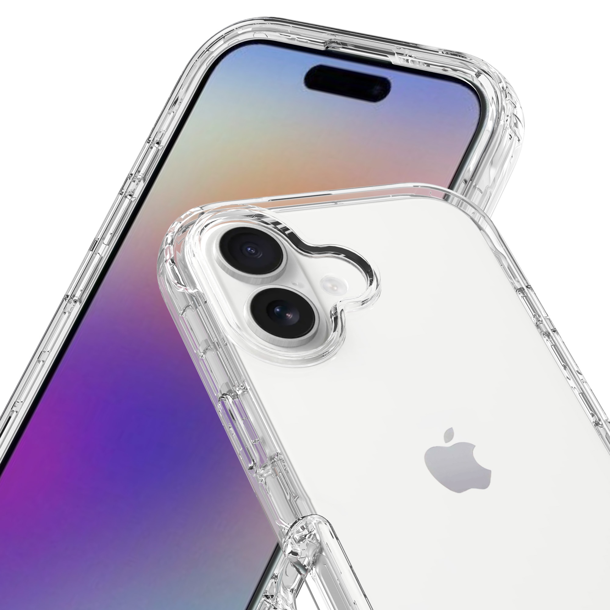 Coque de couverture complète iPhone 17, Transparent