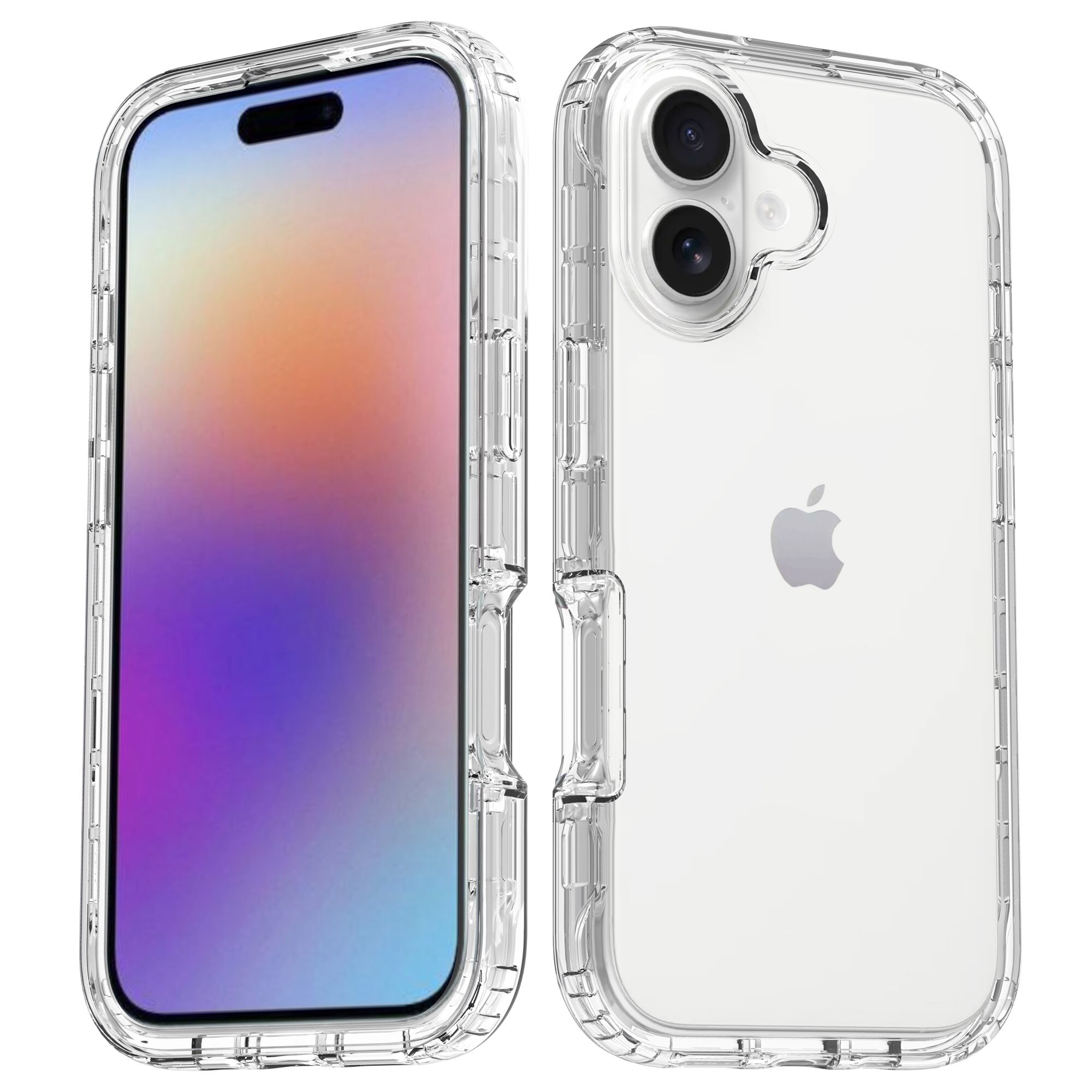 Coque de couverture complète iPhone 17, Transparent
