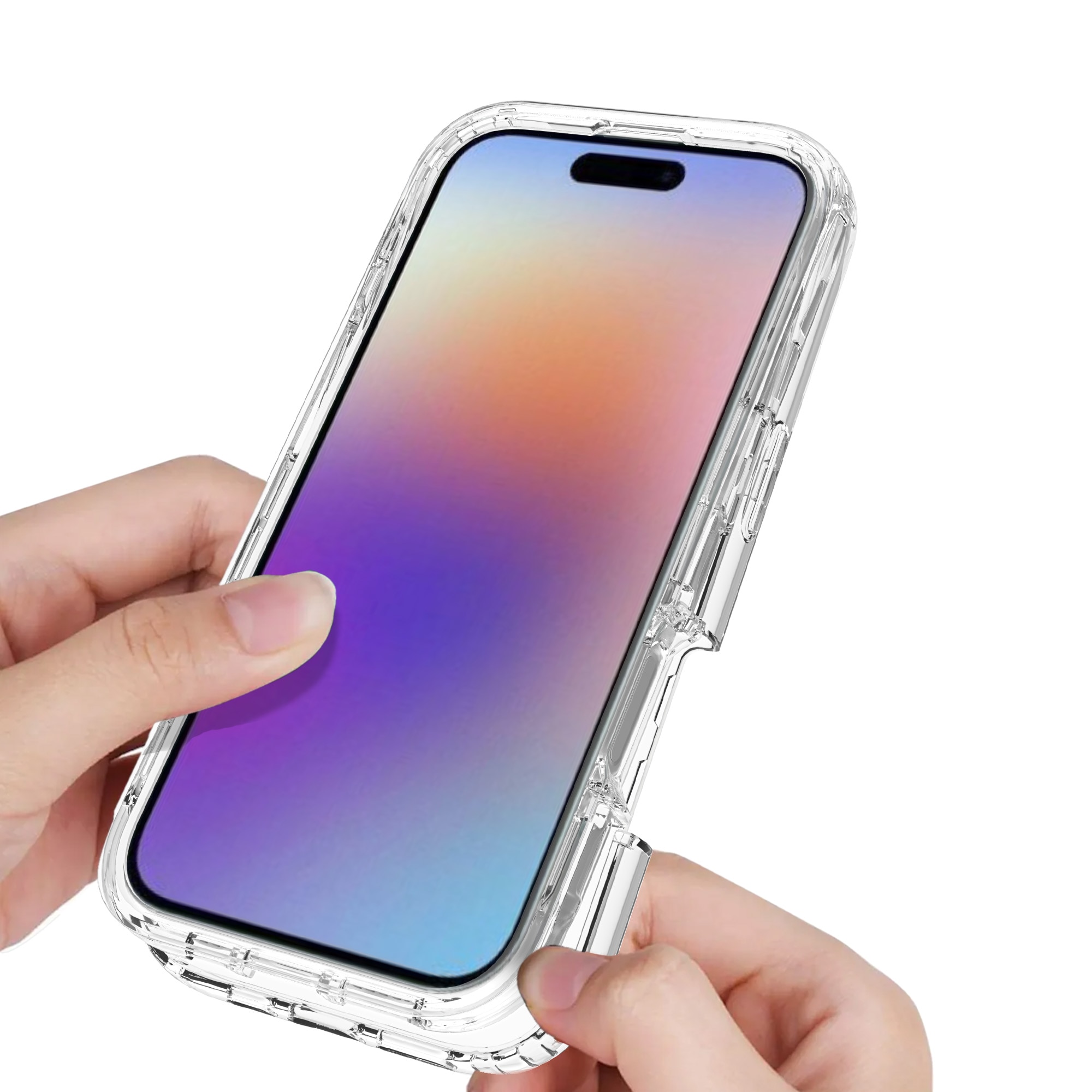 Coque de couverture complète iPhone 17, Transparent