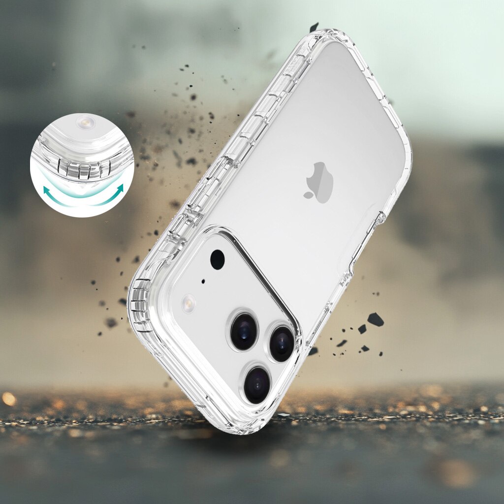 Coque de couverture complète iPhone 17 Pro, Transparent