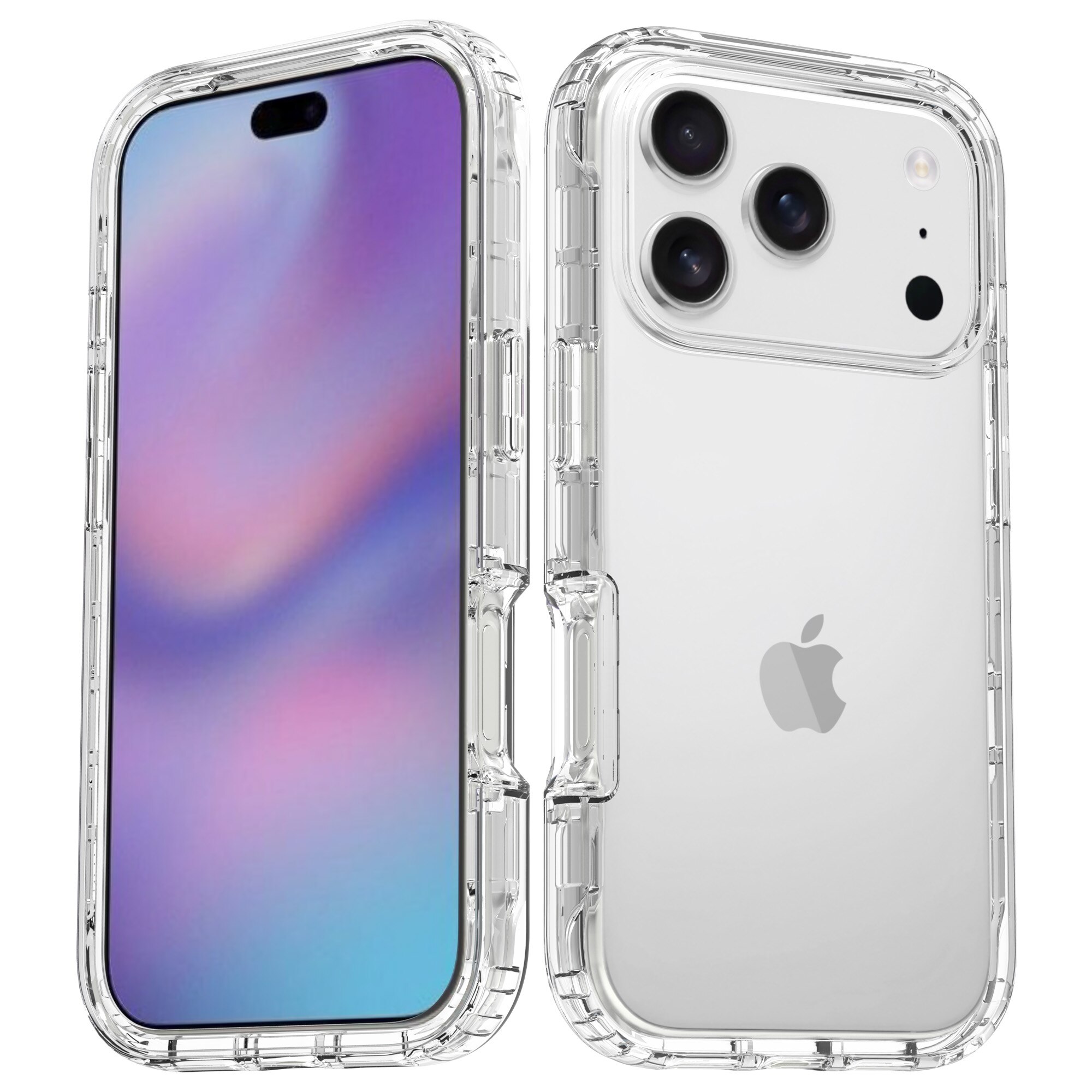 Coque de couverture complète iPhone 17 Pro, Transparent