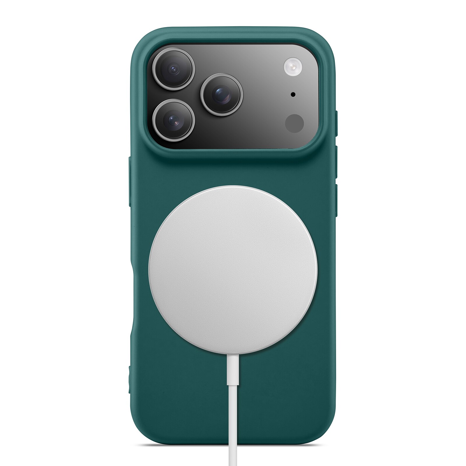 Coque TPU MagSafe iPhone 17 Pro, Vert foncé