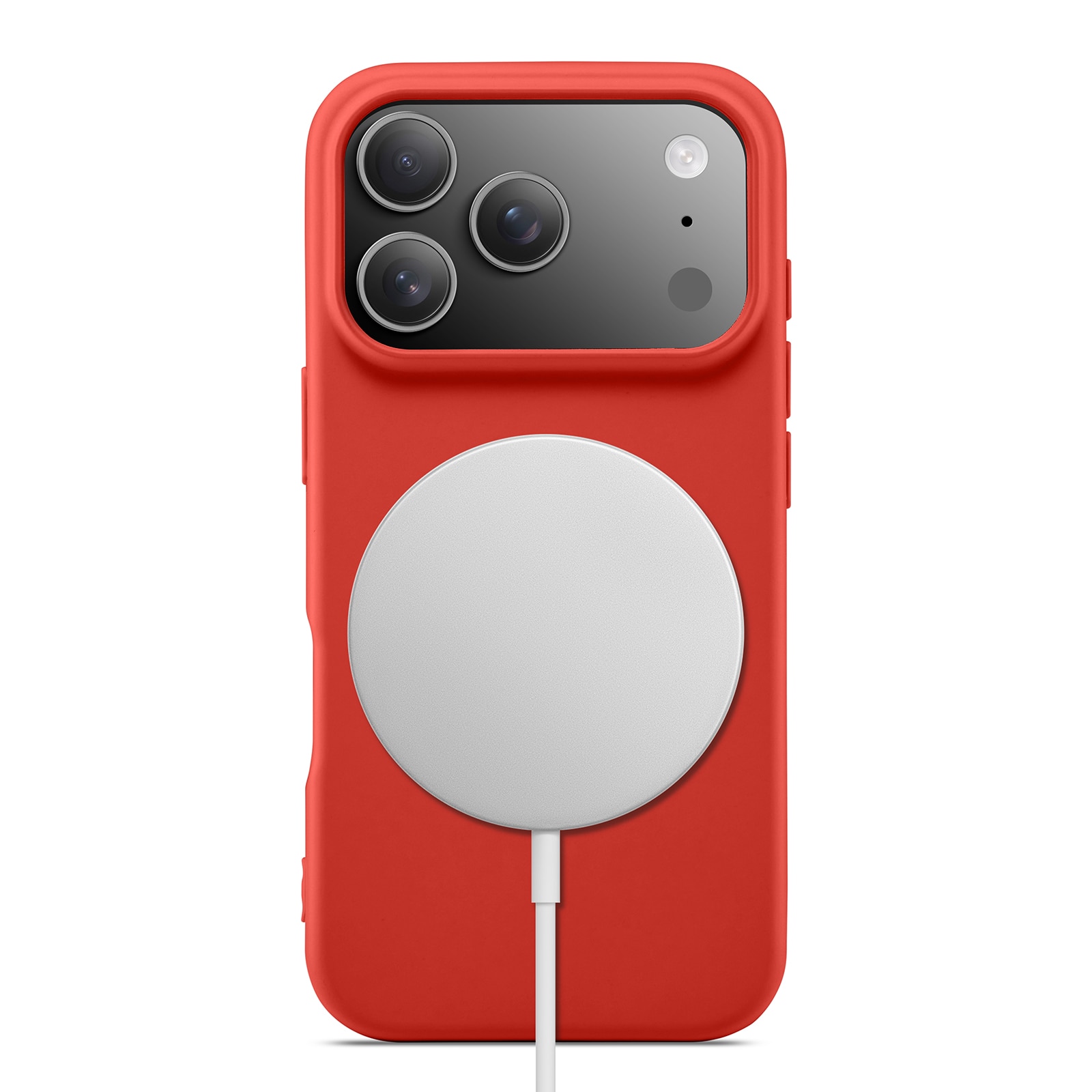 Coque TPU MagSafe iPhone 17 Pro, Rouge
