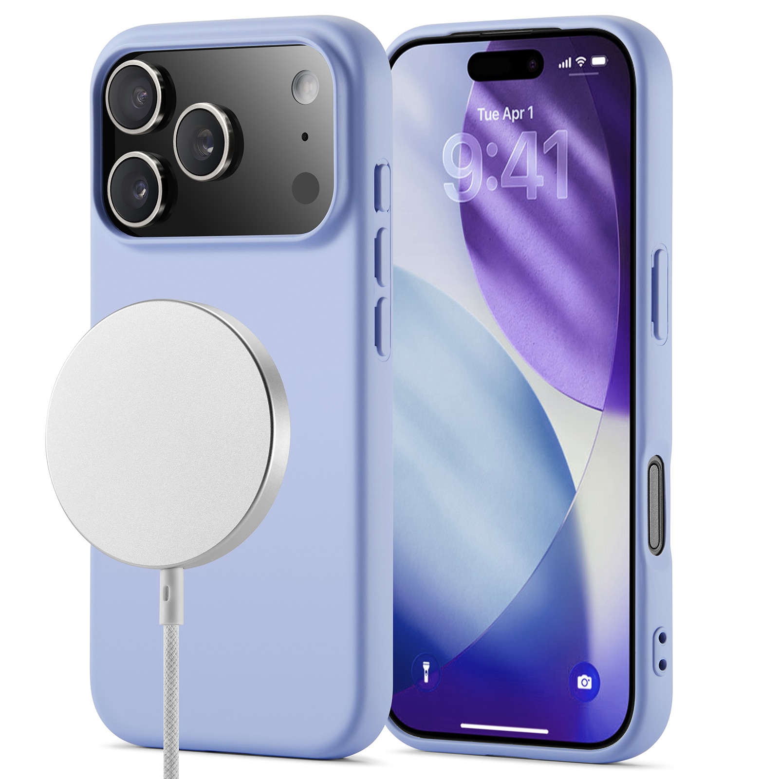 Coque TPU MagSafe iPhone 17 Pro Max, Violet