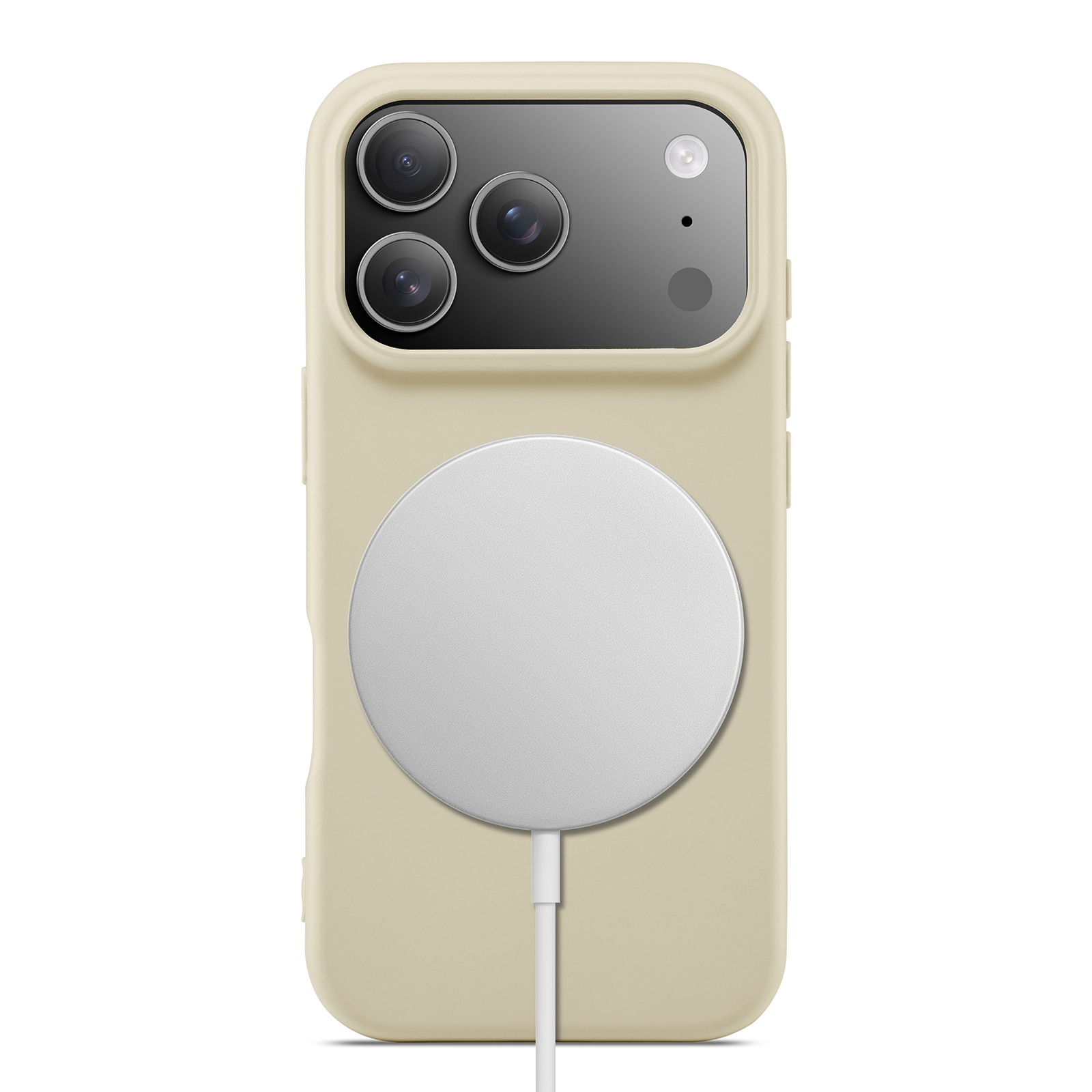 Coque TPU MagSafe iPhone 17 Pro Max, Beige