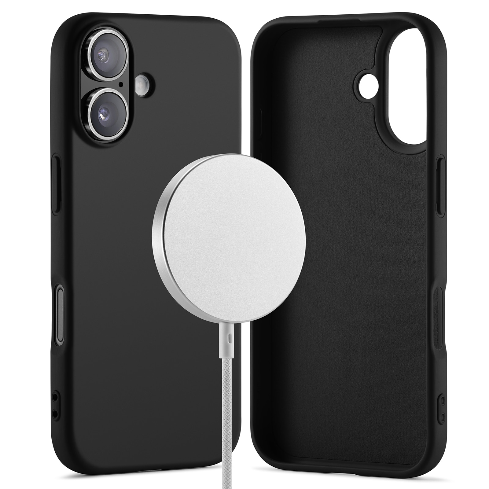 Coque TPU MagSafe iPhone 17, Noir