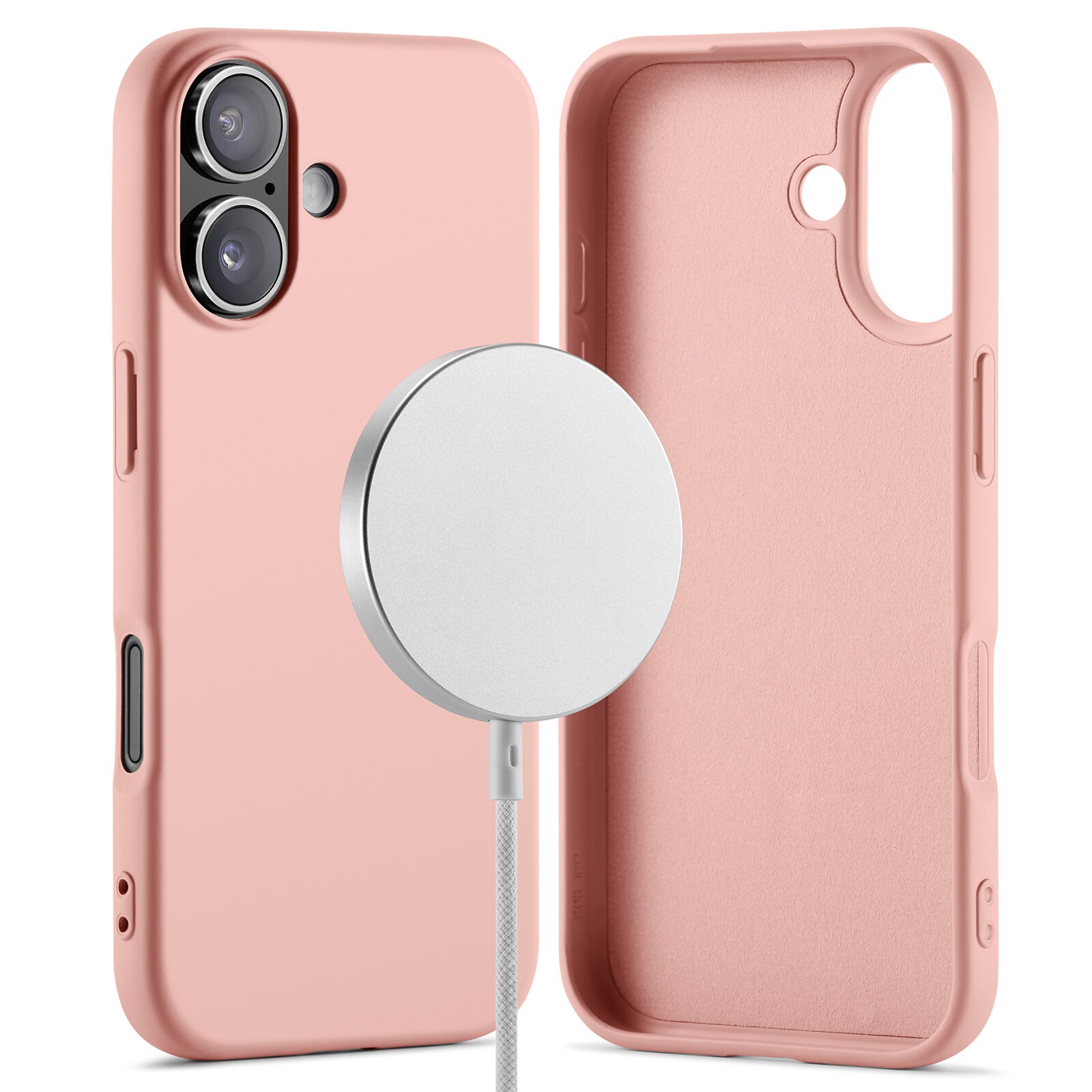 Coque TPU MagSafe iPhone 17, Rose