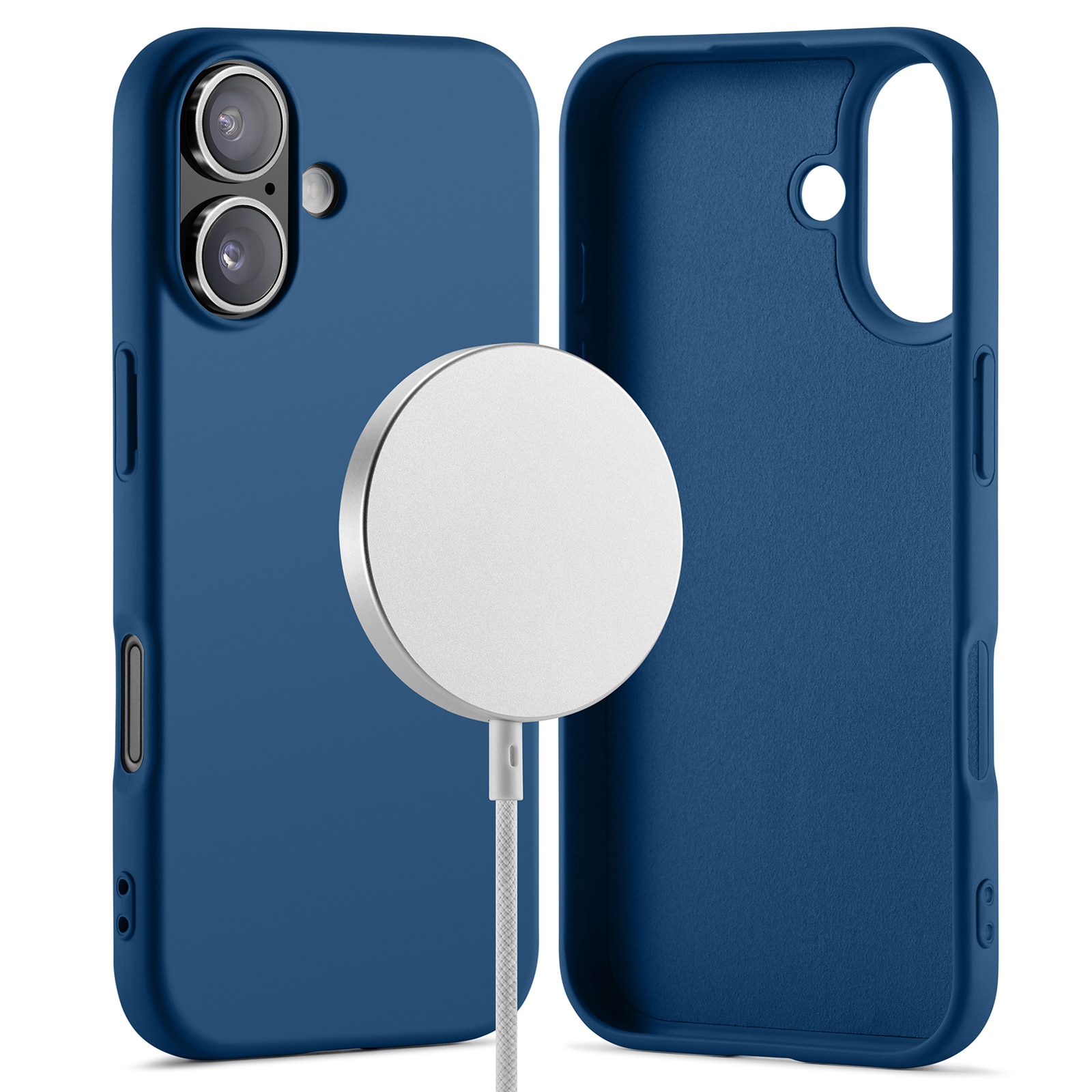 Coque TPU MagSafe iPhone 17, Bleu foncé