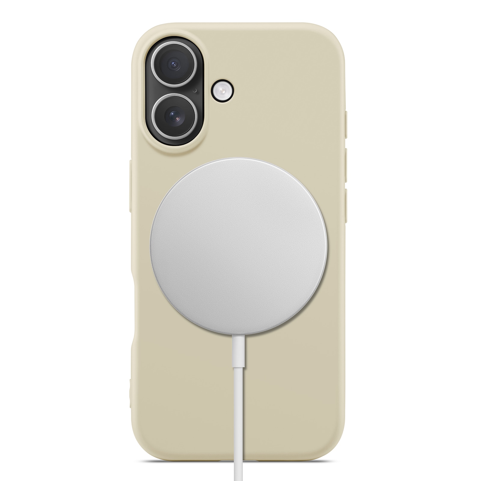Coque TPU MagSafe iPhone 17, Beige