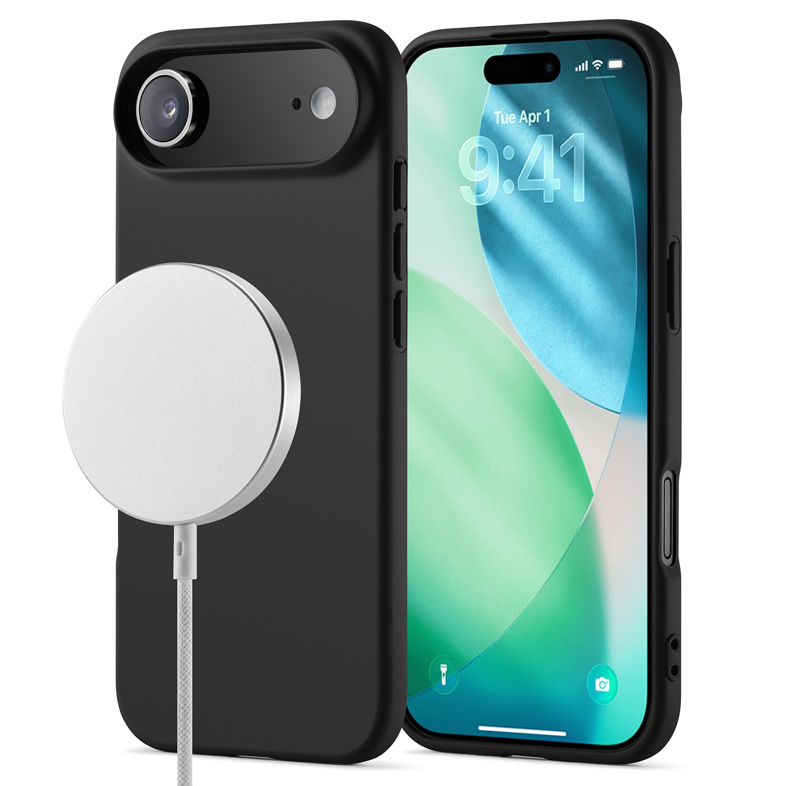 Coque TPU MagSafe iPhone 17 Air, Noir
