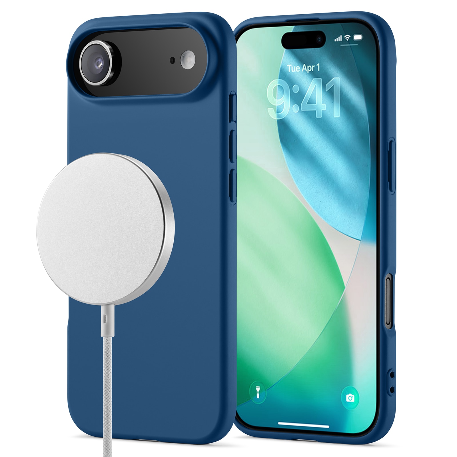 Coque TPU MagSafe iPhone 17 Air, Bleu foncé