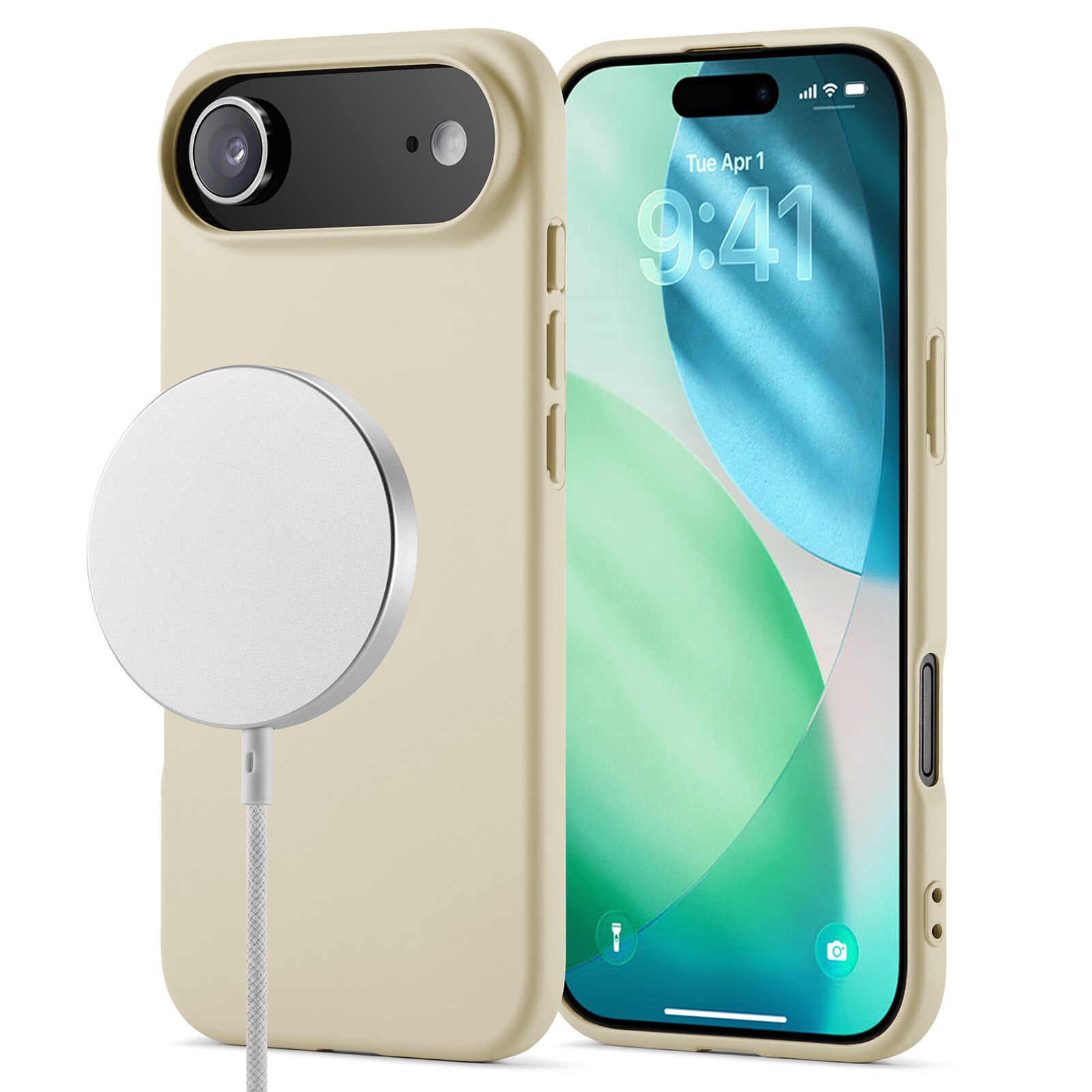Coque TPU MagSafe iPhone 17 Air, Beige