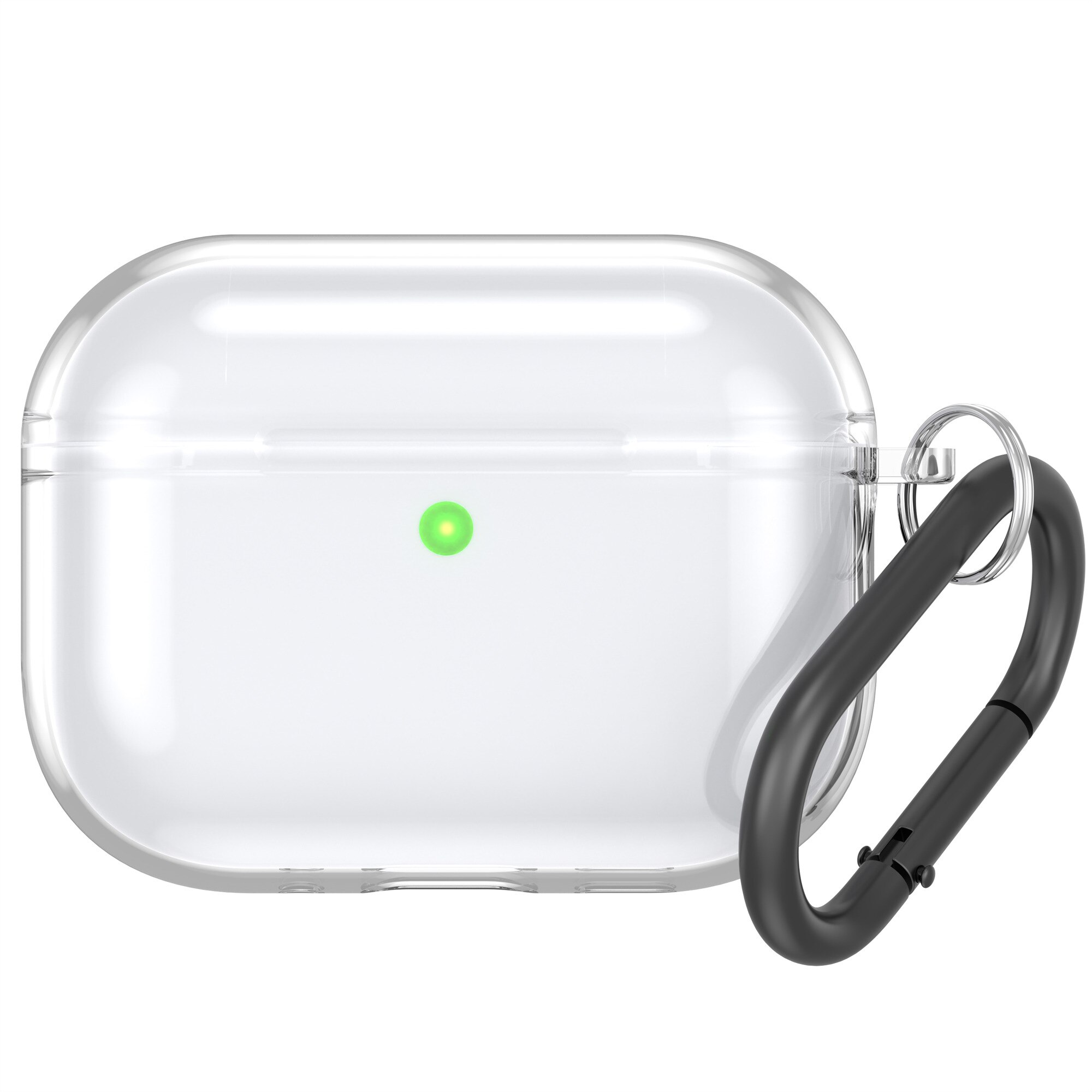 Coque en TPU avec mousqueton Apple AirPods Pro 3, transparent
