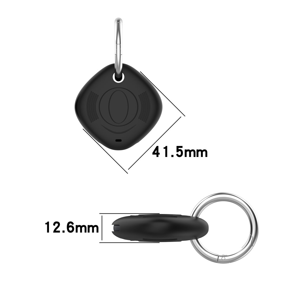 Porte-clés en silicone Samsung Galaxy SmartTag, noir