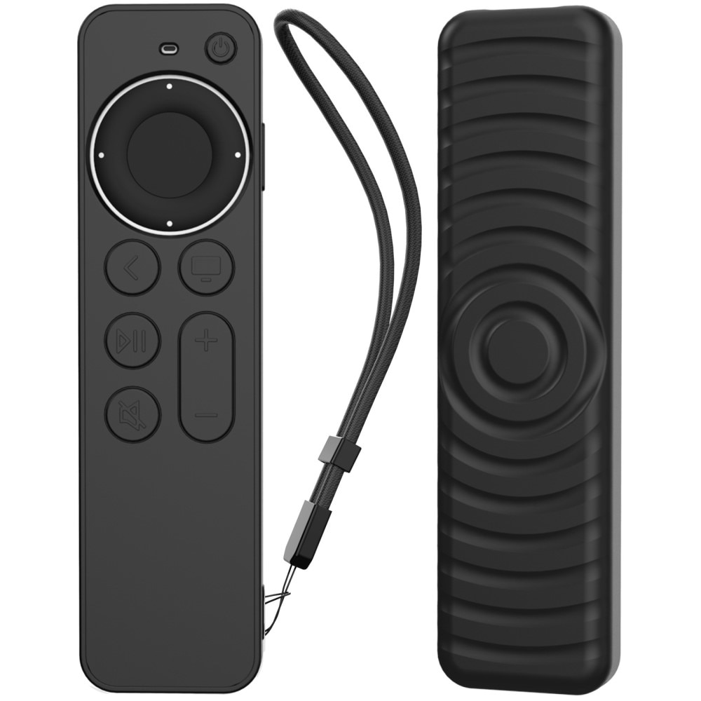 Coque en silicone Apple TV Siri Remote 2nd Gen, Noir