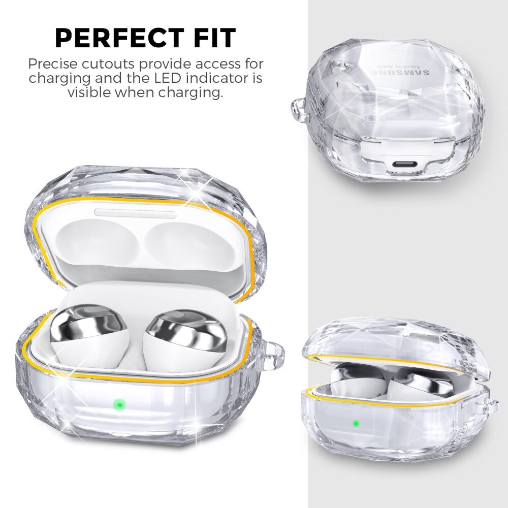 Coque Diamond Samsung Galaxy Buds 2/2 Pro/Live/Pro Transparent