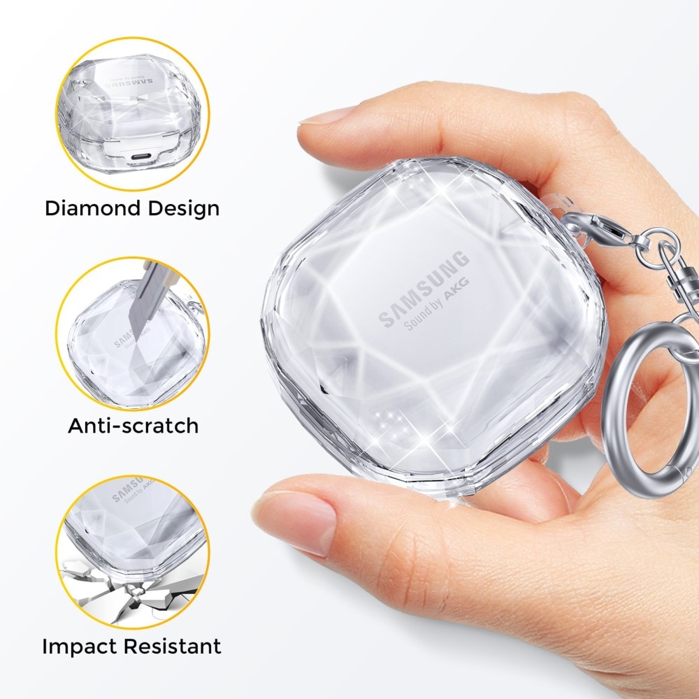 Coque Diamond Samsung Galaxy Buds 2/2 Pro/Live/Pro Transparent