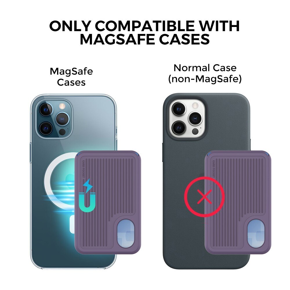 MagSafe Porte Cartes de Crédit, violet
