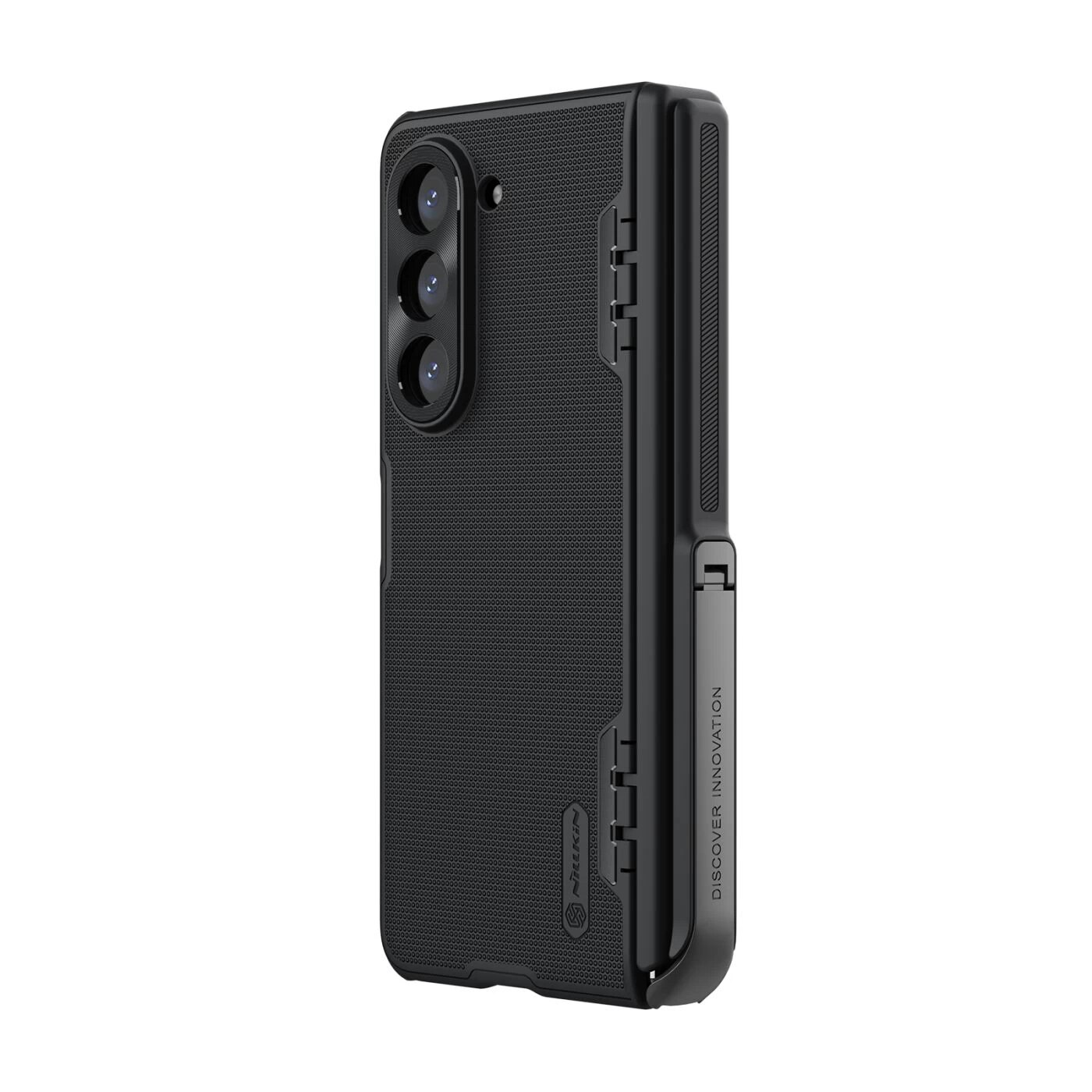 Super Frosted Shield Fold with Kickstand Samsung Galaxy Z Fold 5, noir