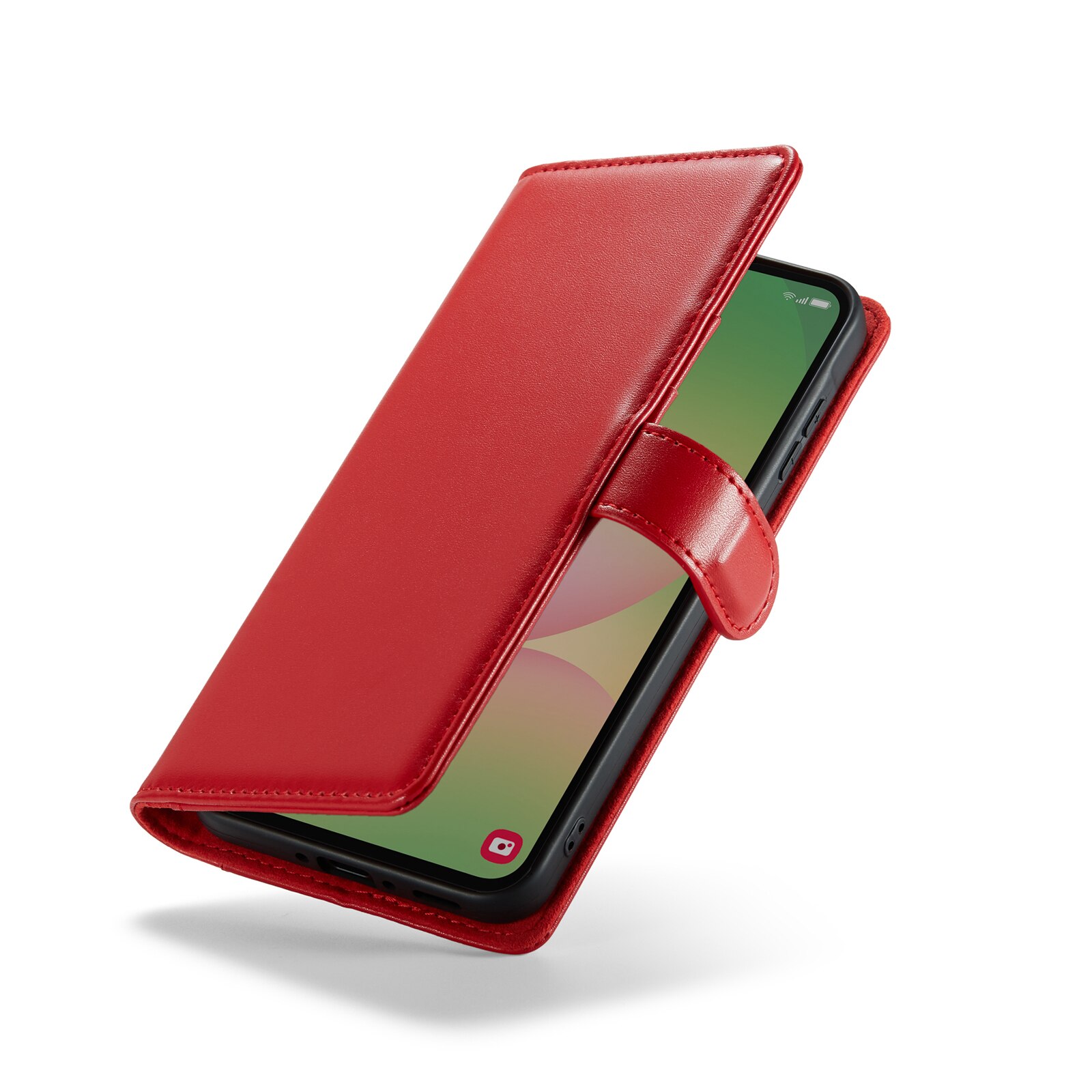 Étui en cuir veritable Samsung Galaxy A56, Rouge